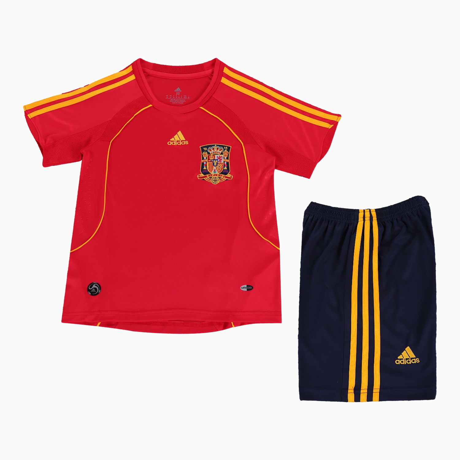 AlphaJersey-Retro Spain 2008 Home Kids Kit