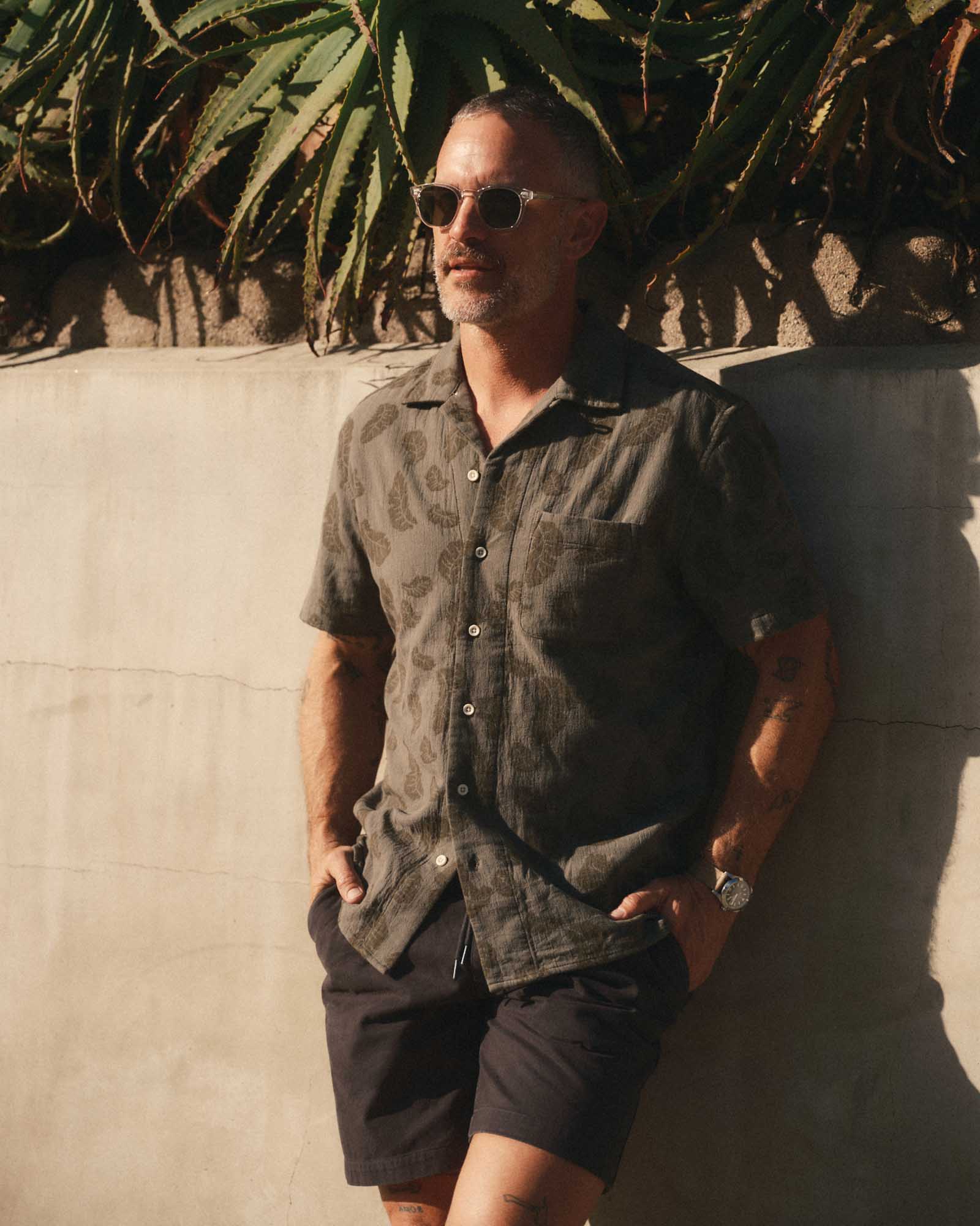 The Hawthorne Shirt in Burnt Olive Floral Jacquard | Modern Menswear by yycbvcnbmmnbm