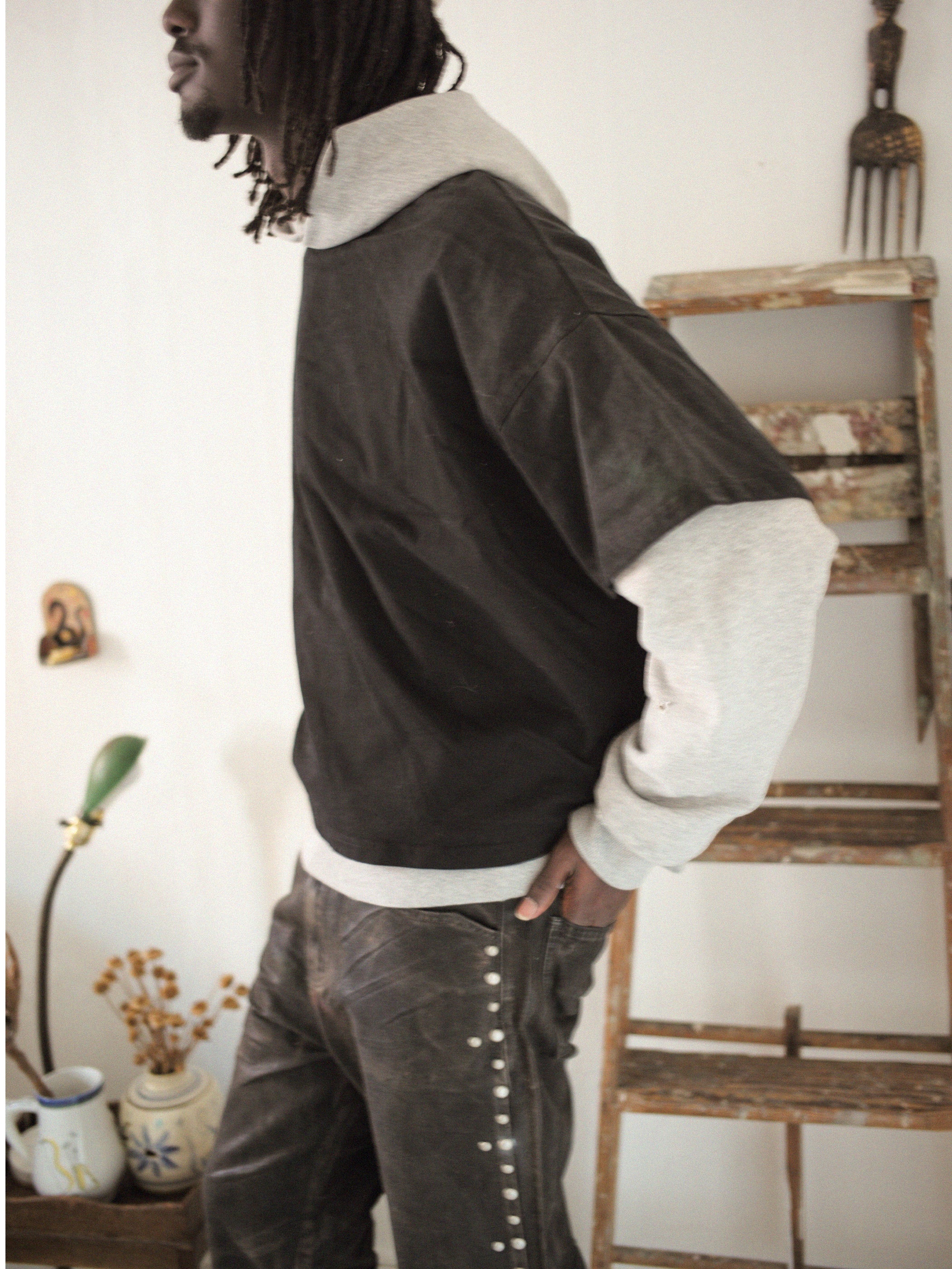 Double Layer Hoodie | Modern Menswear by yycbvcnbmmnbm