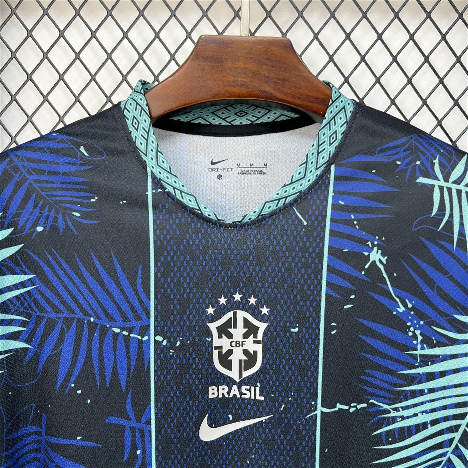 AlphaJersey-Brazil 2026 Blue Leopard Special Jersey - Fans Version