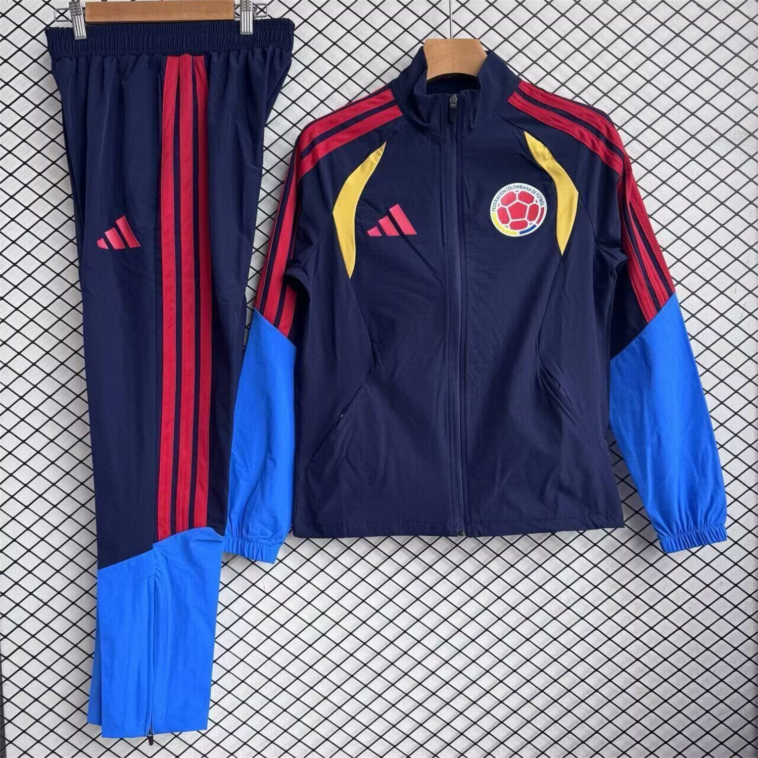 AlphaJersey-Colombia 2026 Windbreaker Training Set - Four Colors Top and Pants
