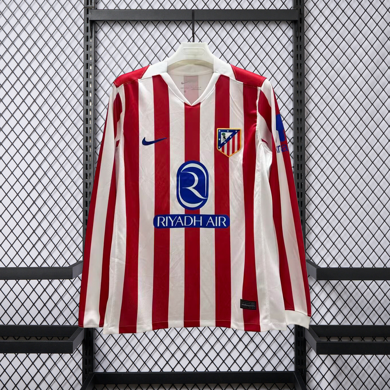 AlphaJersey-Atletico Madrid 25-26 Home Long Sleeves Jersey - Fans Version