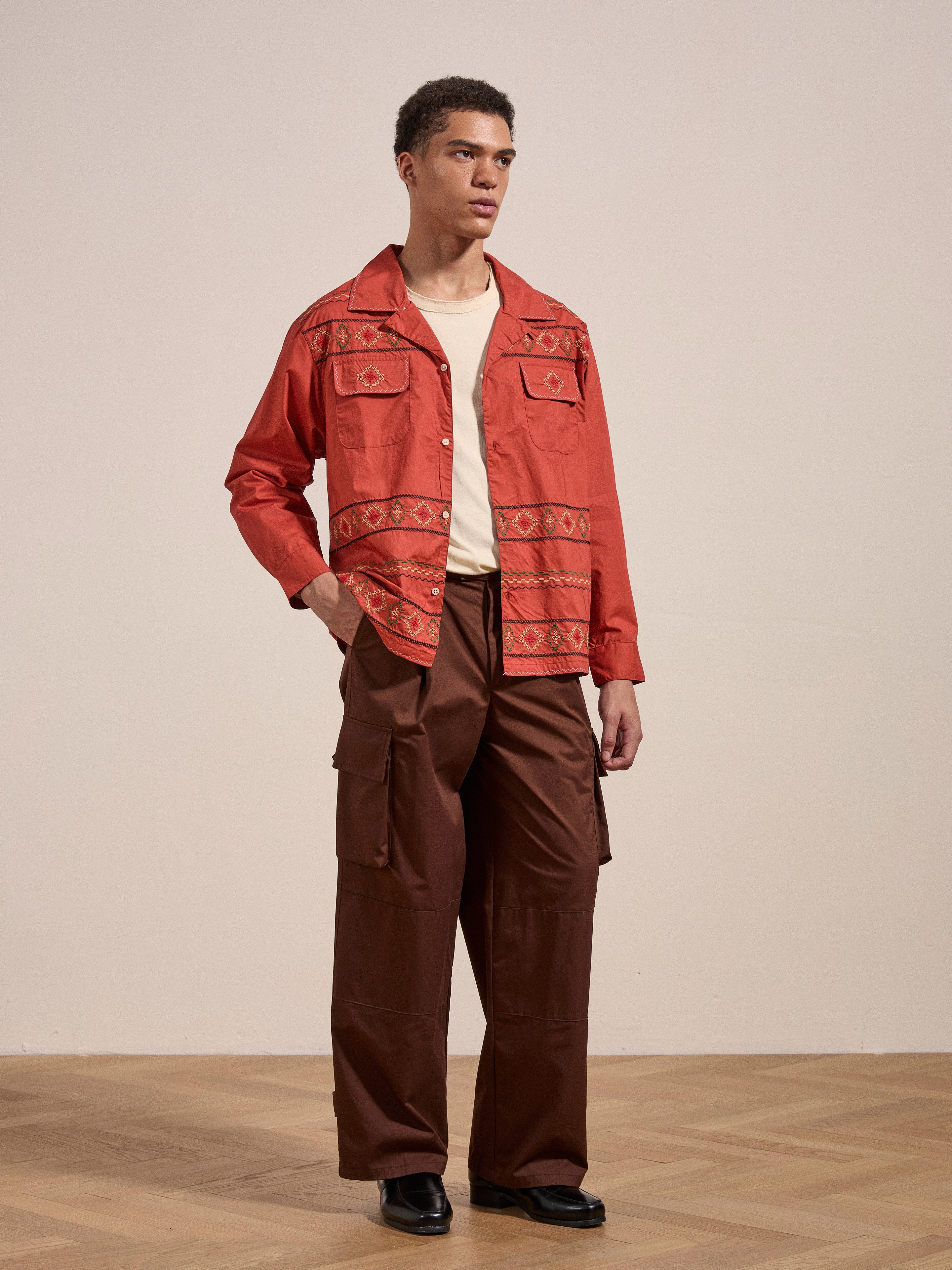 Embroidered Western Button Up | Modern Menswear by yycbvcnbmmnbm