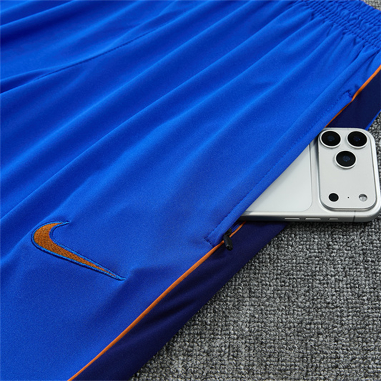AlphaJersey-France 2026 Kids Long Sleeve Training Set - Royal Blue Top & Pants