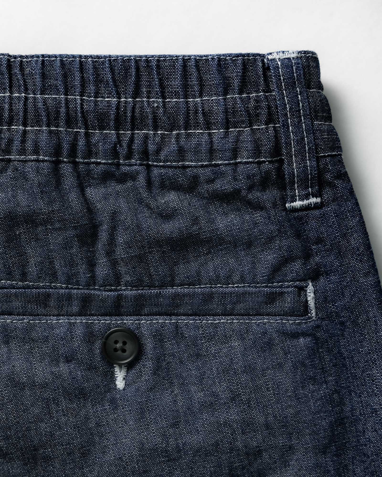 The Easy Pant in Washed Indigo Chambray | Modern Menswear by yycbvcnbmmnbm