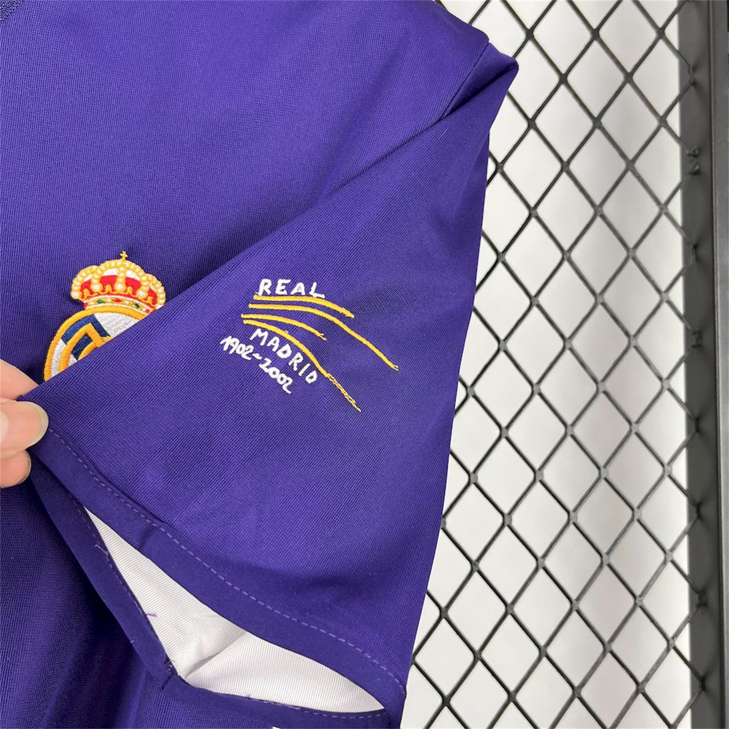 AlphaJersey-Retro Real Madrid 2002-03 Reversible Double-sided Centenary Third Unsponsored Jersey