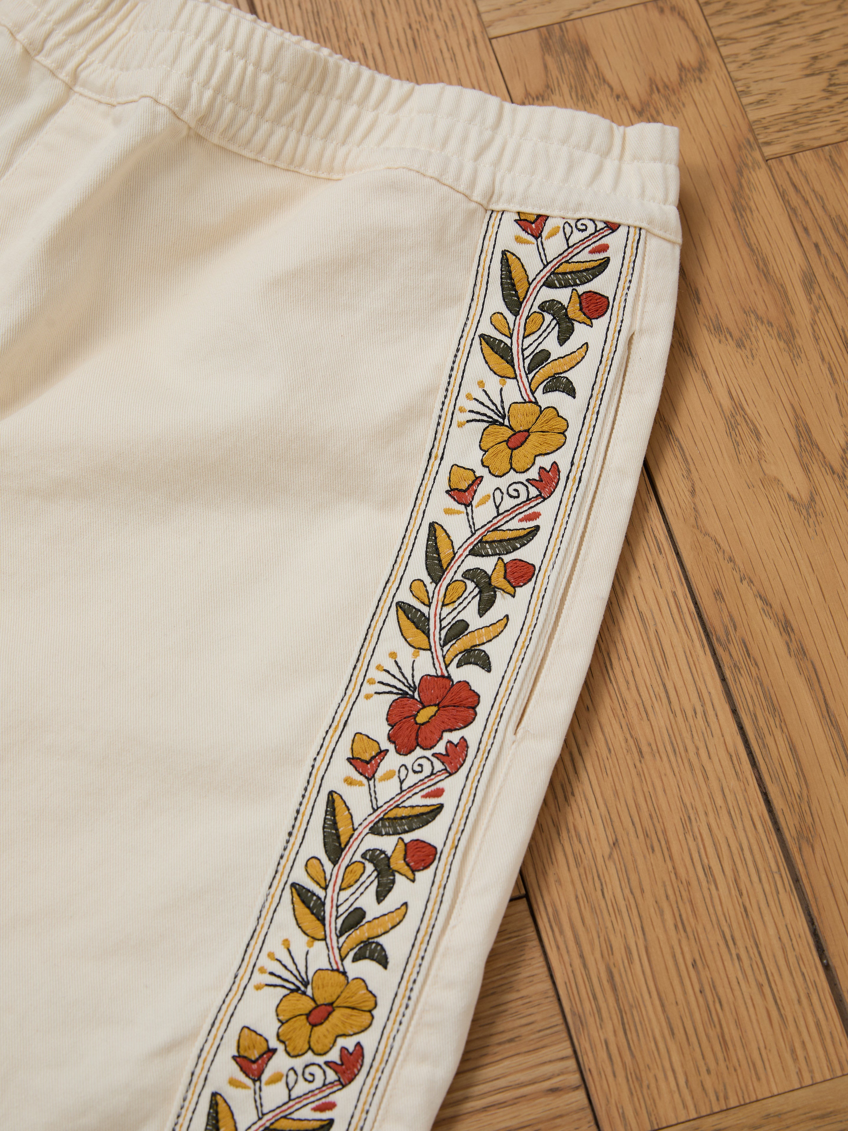 Kantha Floral Work Shorts | Modern Menswear by yycbvcnbmmnbm