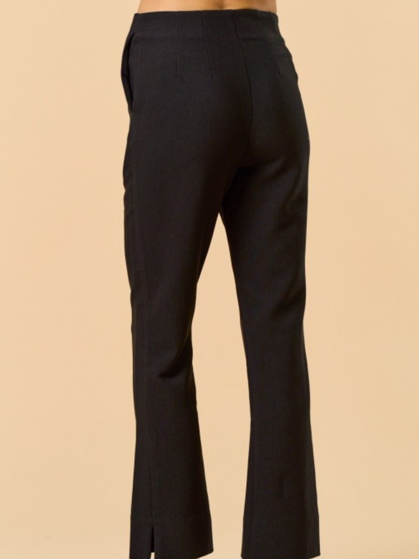 Gold Button Cropped Trousers | Elegant Women's Fashion by coolavocek