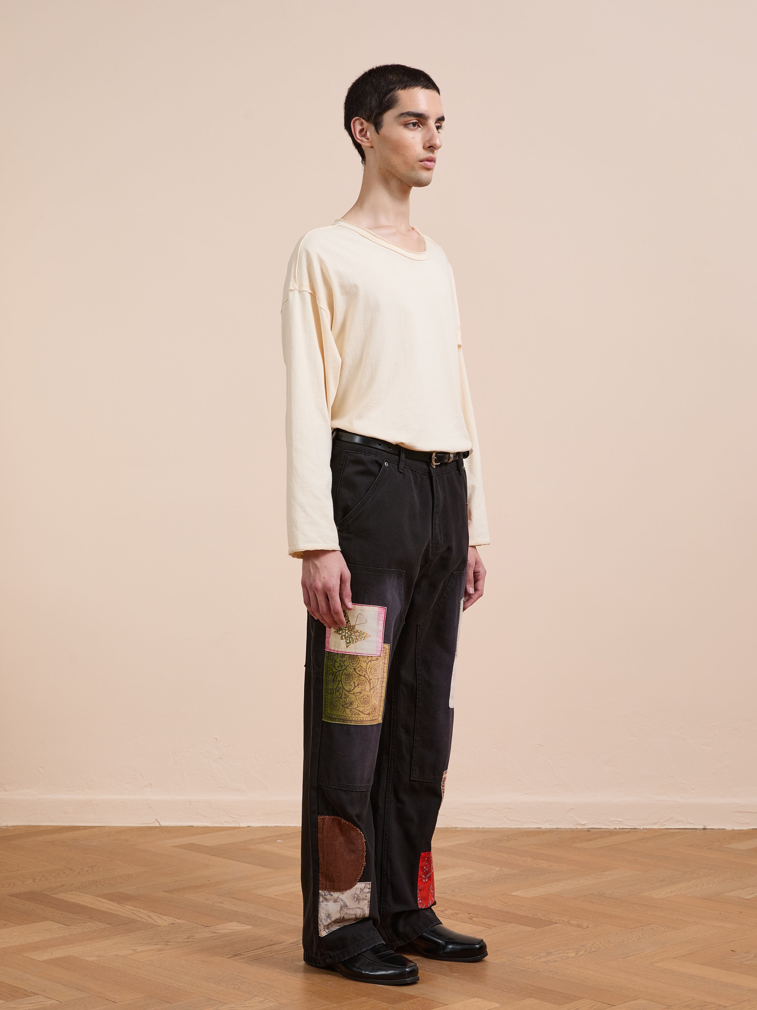 Tapestry Carpenter Canvas Pants | Modern Menswear by yycbvcnbmmnbm