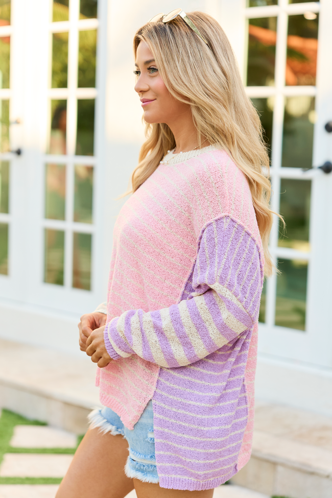 Kailynn Oversized Multi-Stripe Sweater | Elegant Women's Fashion by coolavocek
