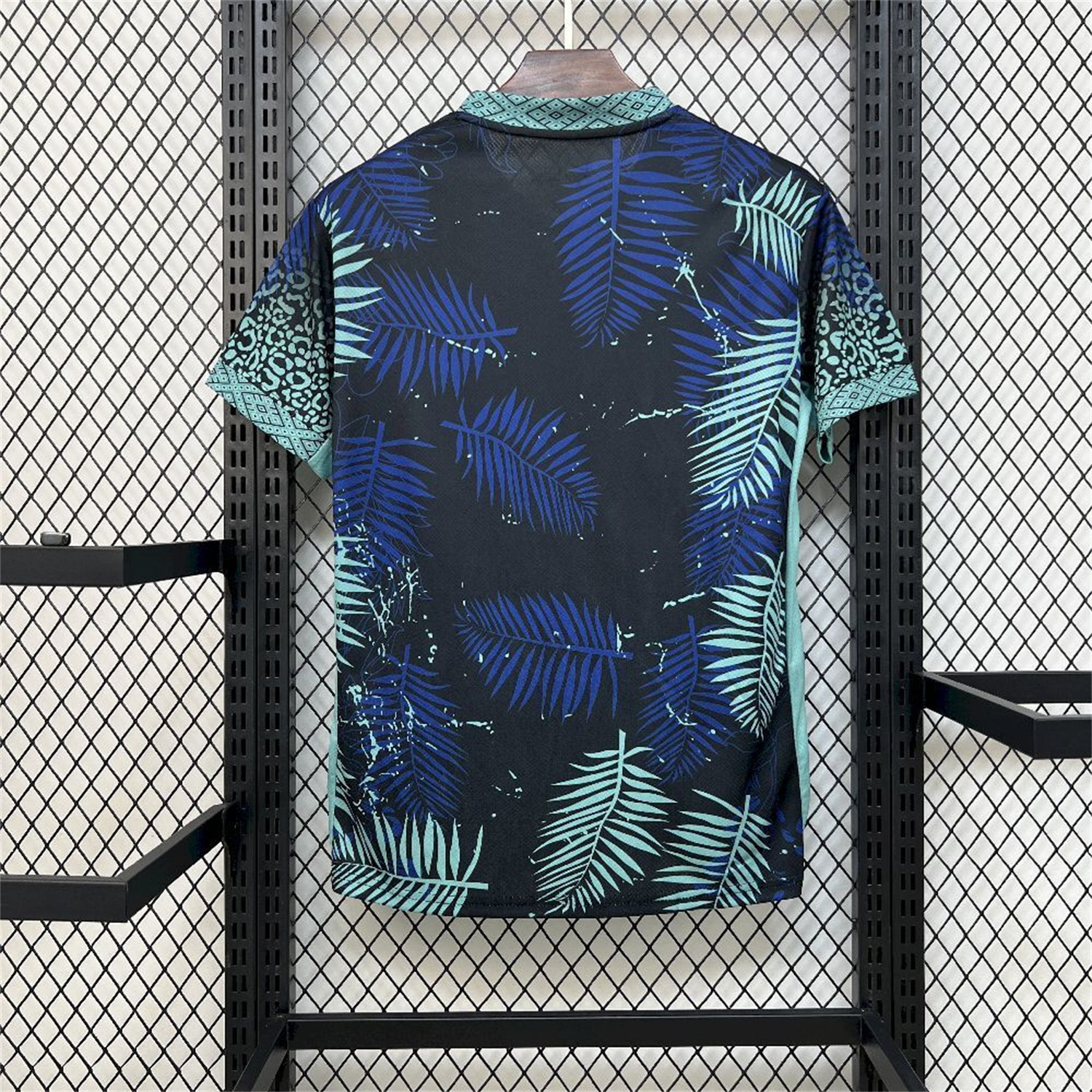 AlphaJersey-Brazil 2026 Blue Leopard Special Jersey - Fans Version