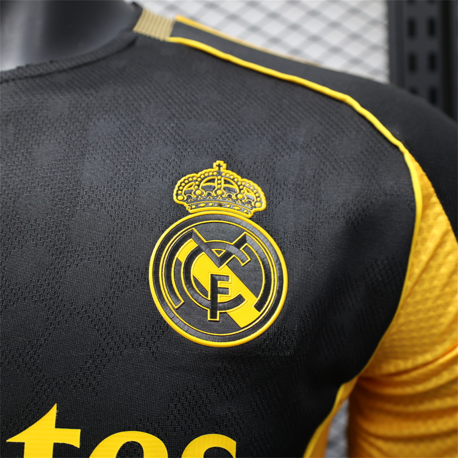 AlphaJersey-Real Madrid 25-26 Black Gold Special Edition Jersey - Player Version