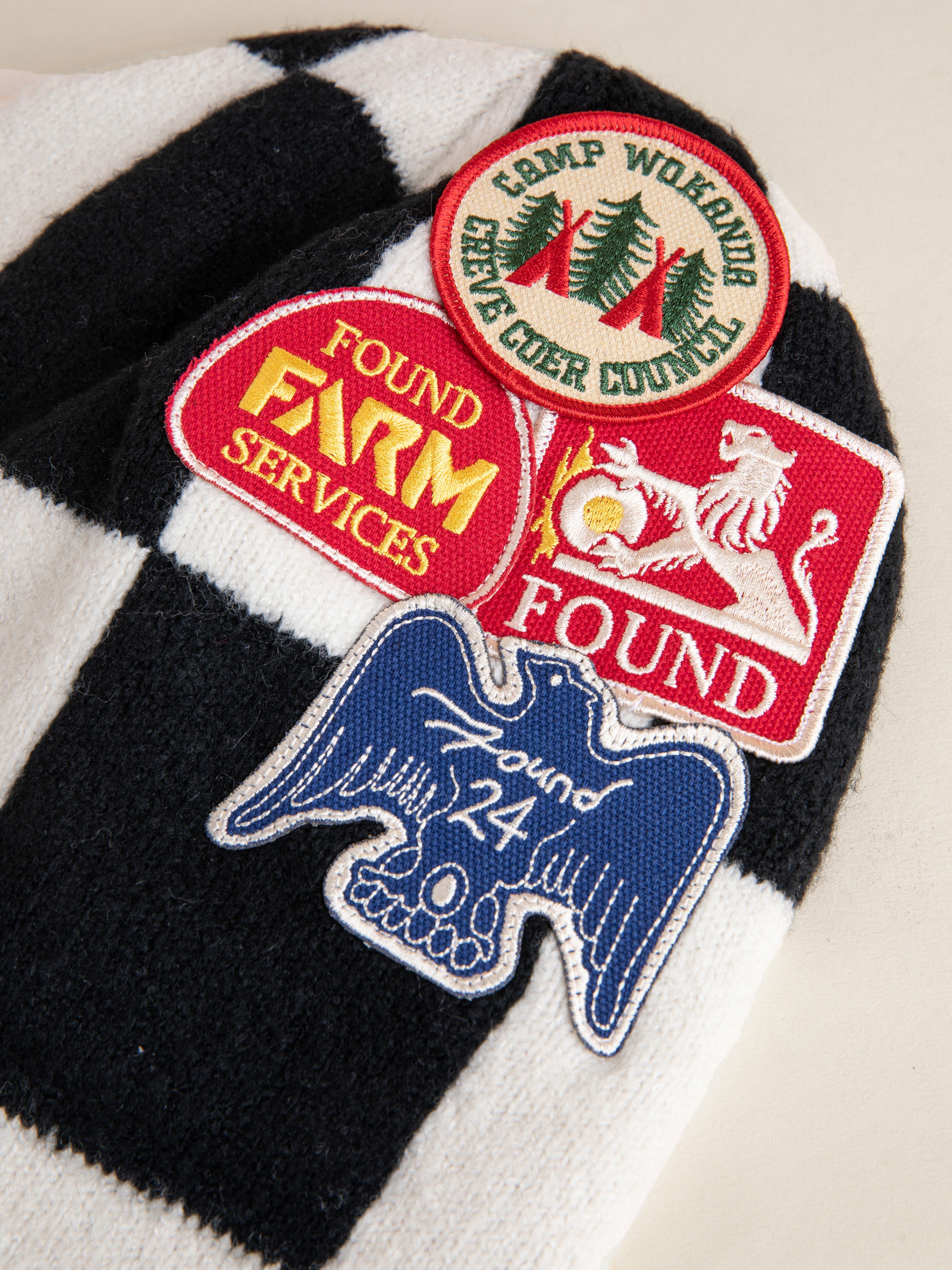 Check Multi Patch Beanie | Modern Menswear by yycbvcnbmmnbm