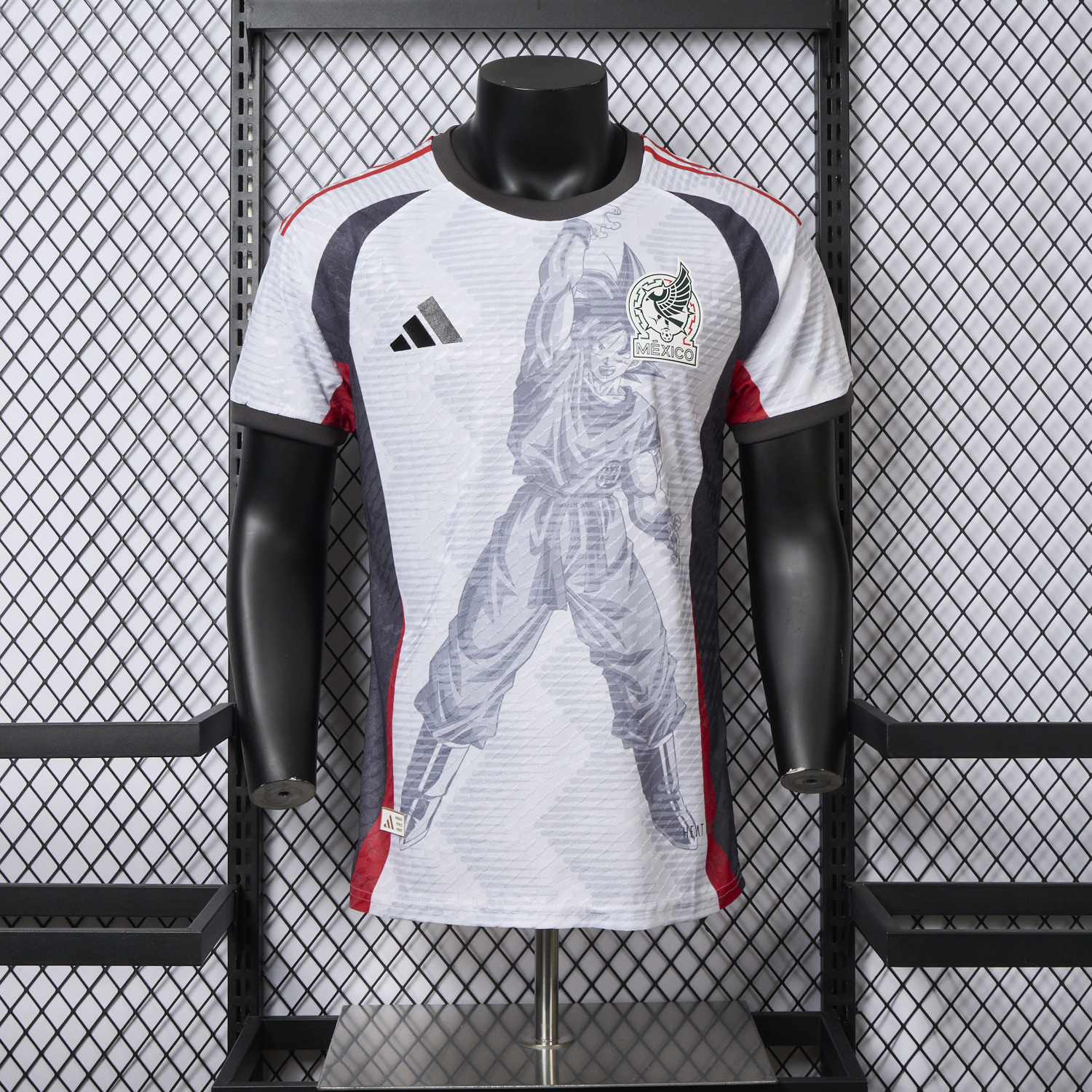 AlphaJersey-Mexico 25-26 Dragon Ball Goku Sketch White Special Jersey - Player Version