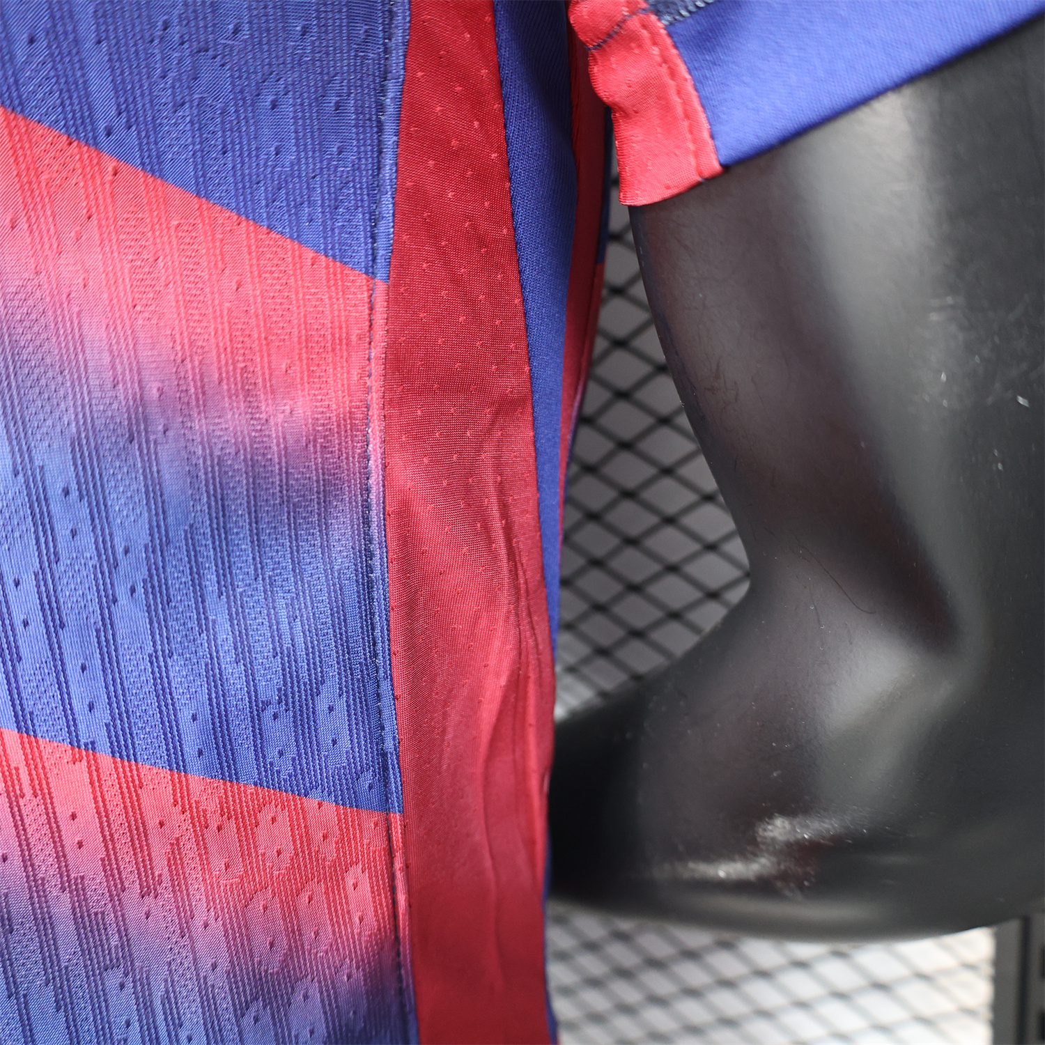 AlphaJersey-Barcelona 25-26 Red Diagonal Special Blue Jersey - Player Version