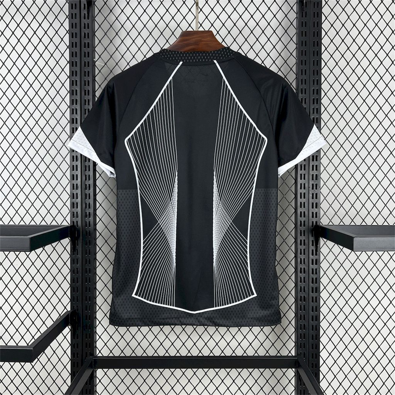 AlphaJersey-Barcelona 25-26 T90 White Lines Black Jersey - Fans Version