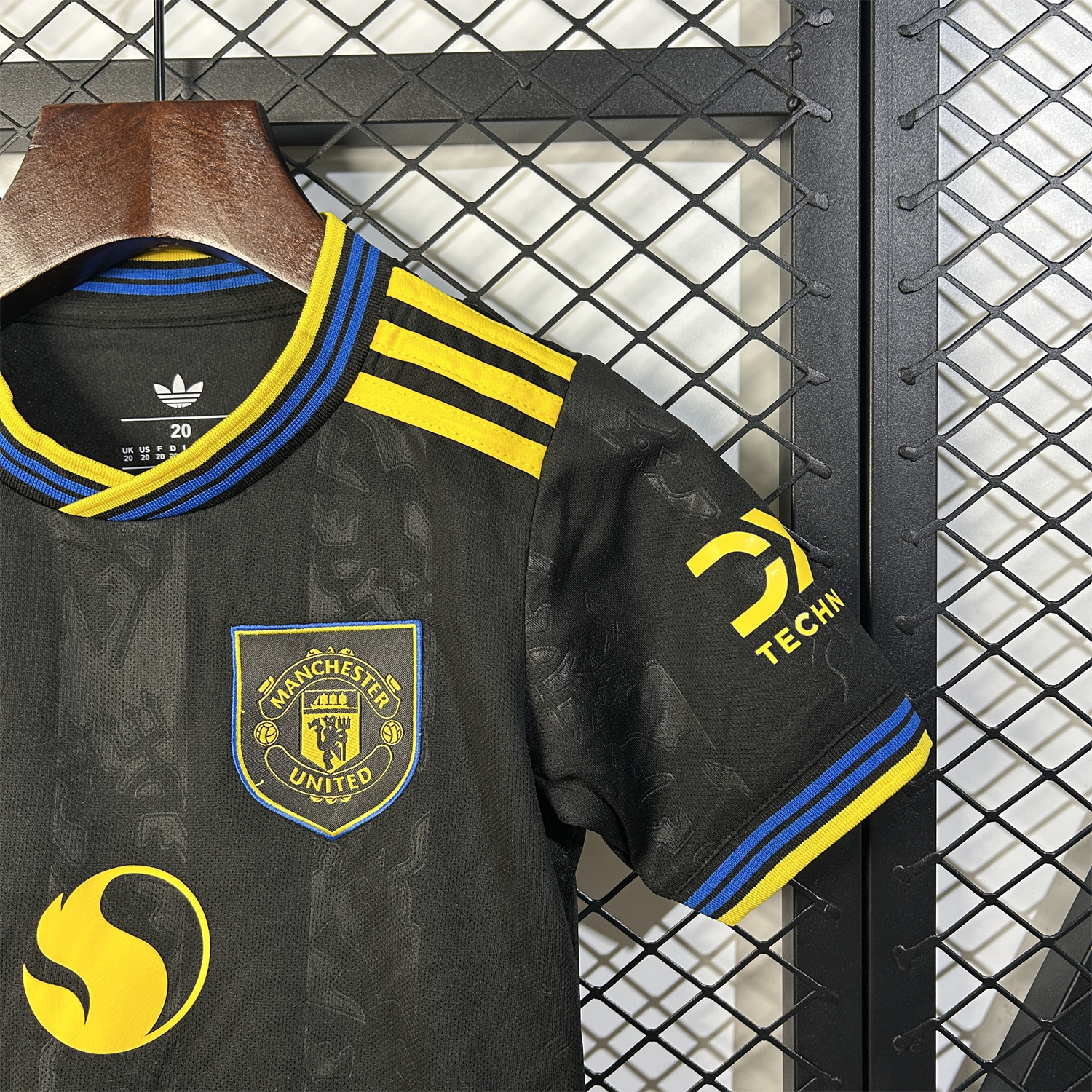 AlphaJersey-Manchester United 25-26 Third Black Kids Kit