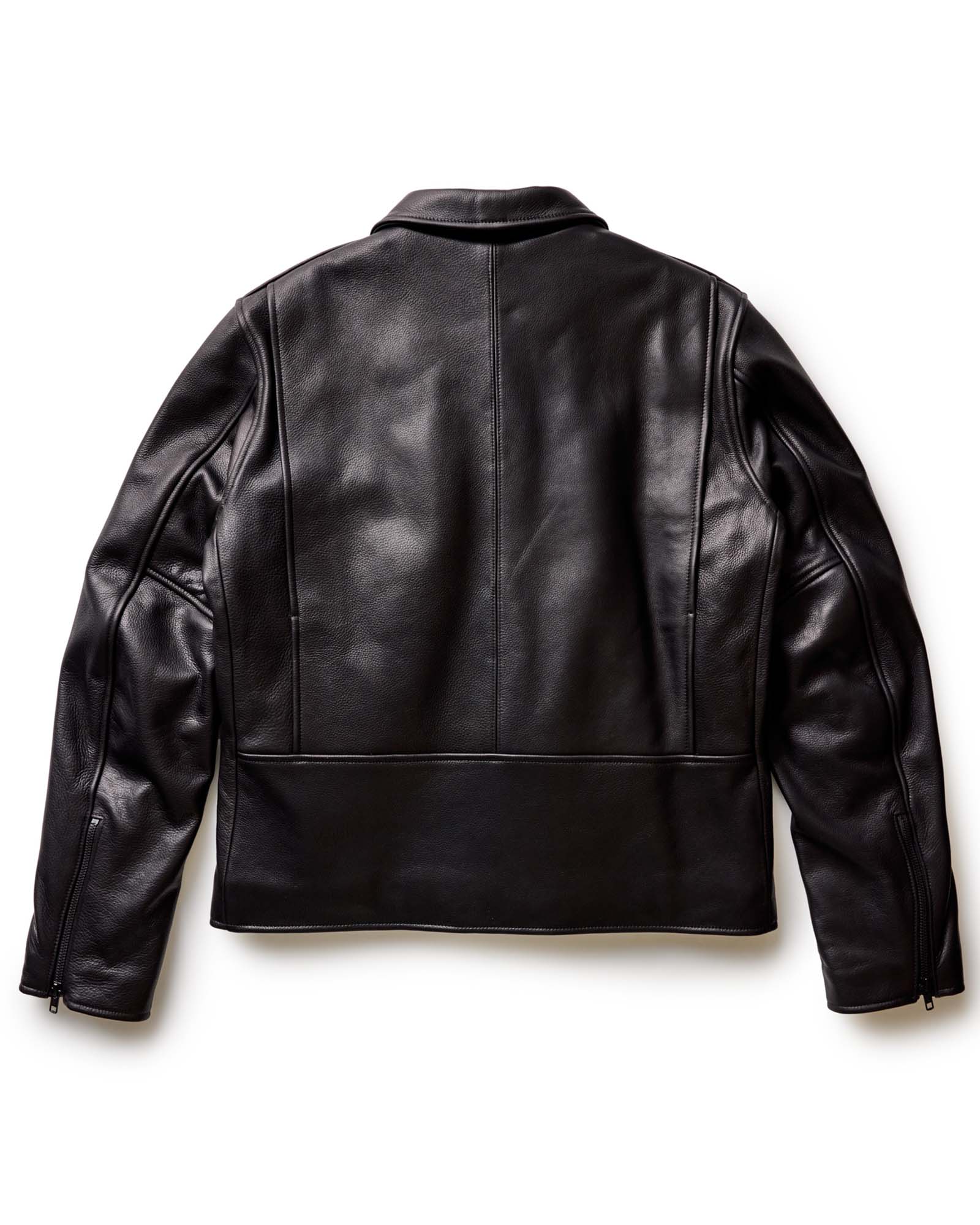 The Moto Jacket in Black Steerhide | Modern Menswear by yycbvcnbmmnbm