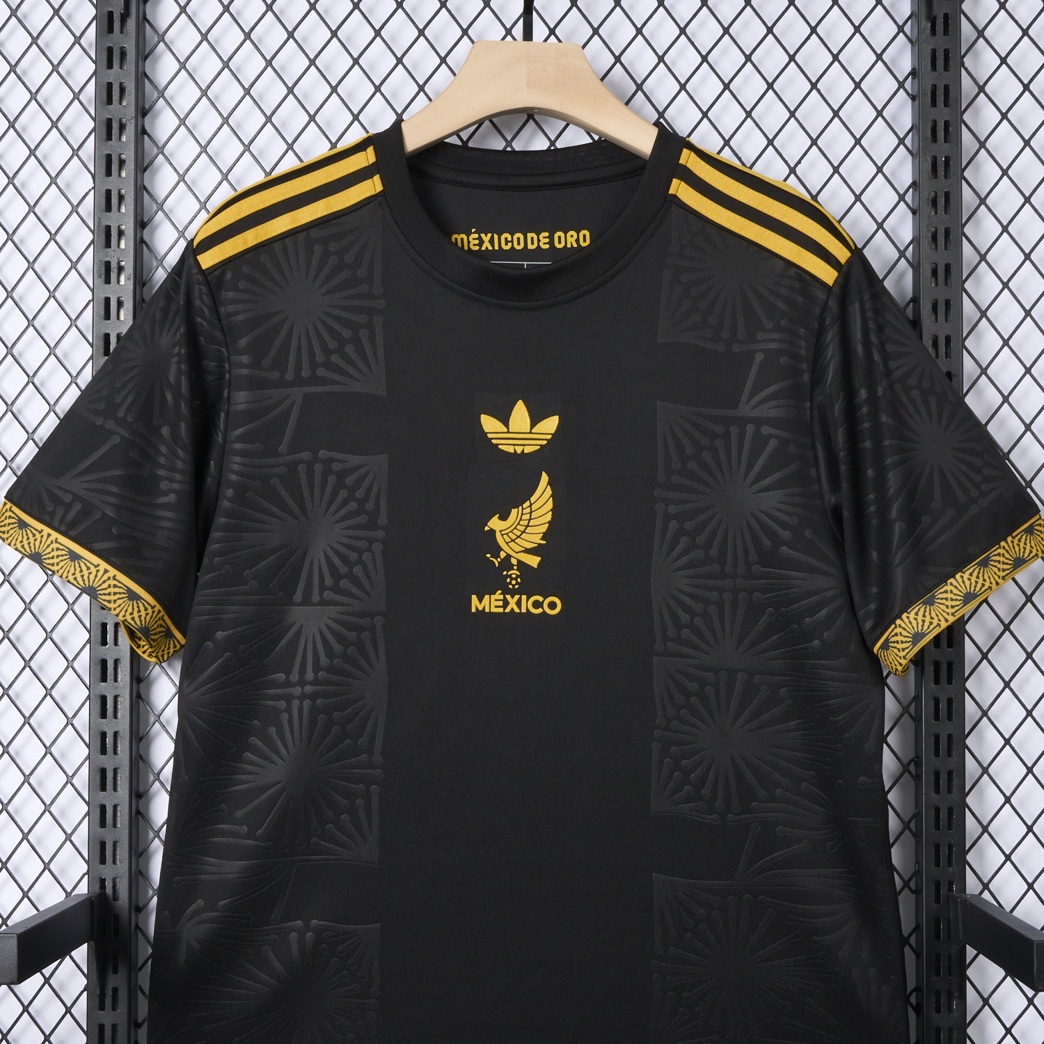 AlphaJersey-Mexico 2025 Gold Cup Home Black Jersey - Fans Version