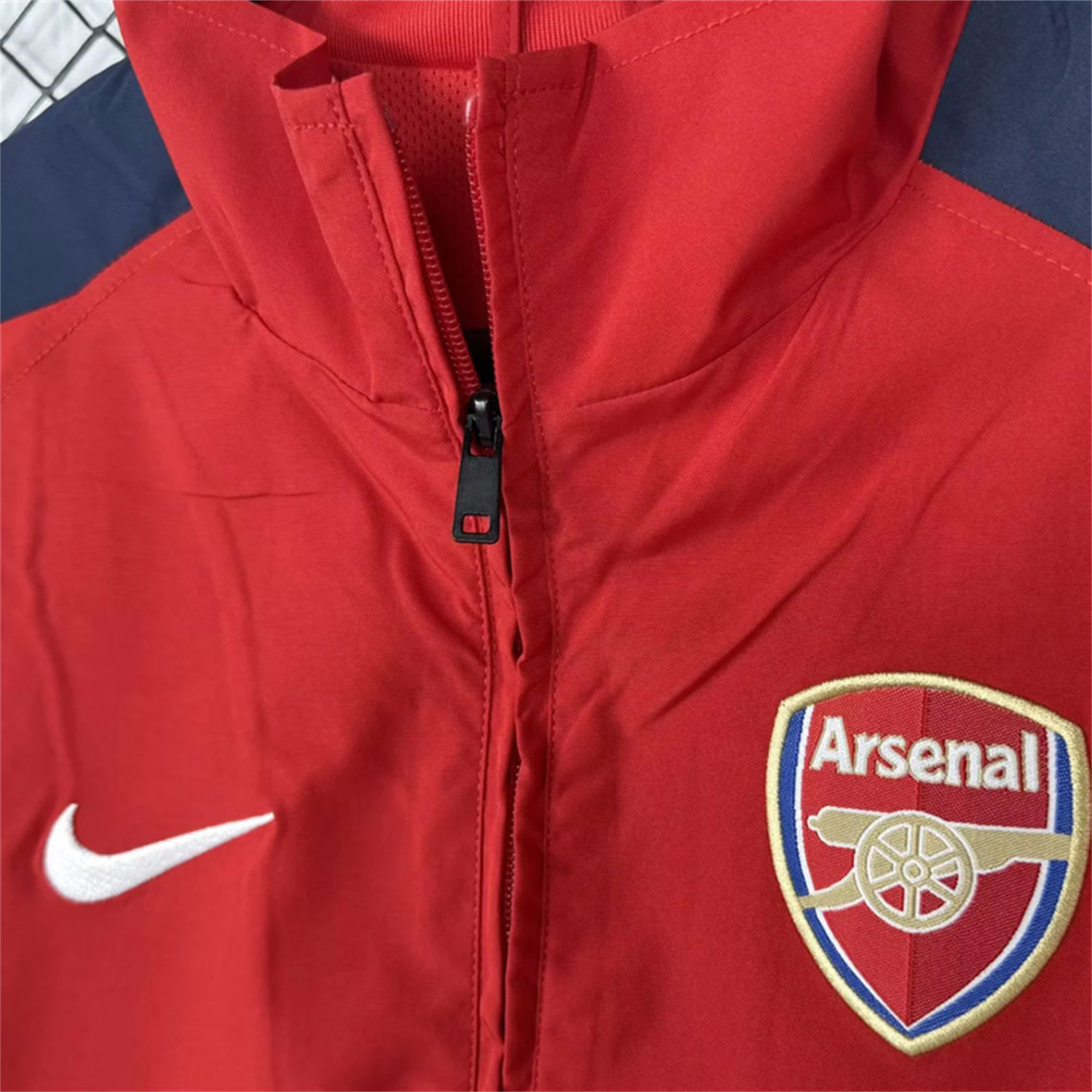 AlphaJersey-Retro Arsenal 2004-05 Home Windbreaker Jacket - Red