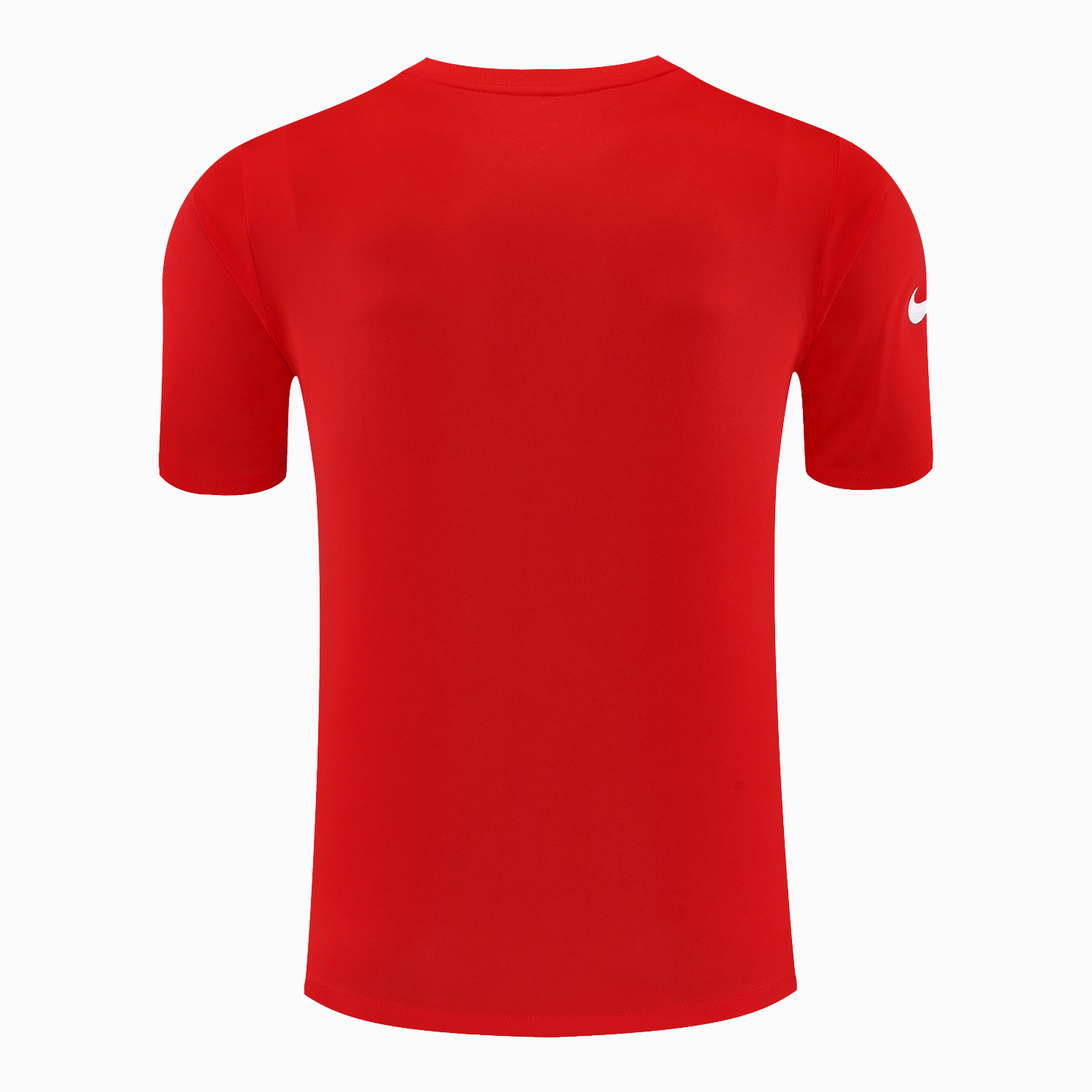 AlphaJersey-Atletico Madrid Short-Sleeve Training Set - Red White Top & Blue Shorts