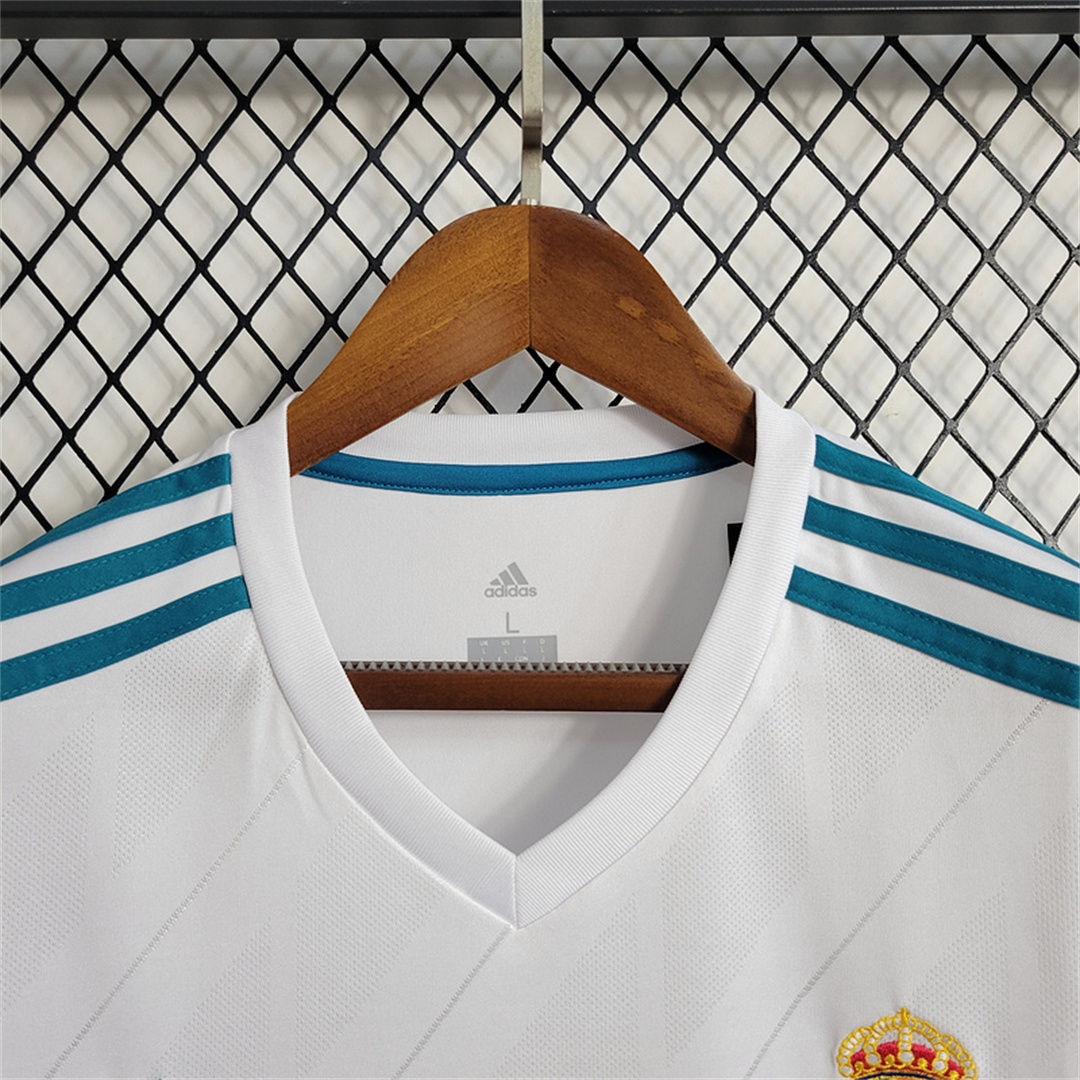 AlphaJersey-Real Madrid Retro 17-18 Home Long Sleeve Shirt