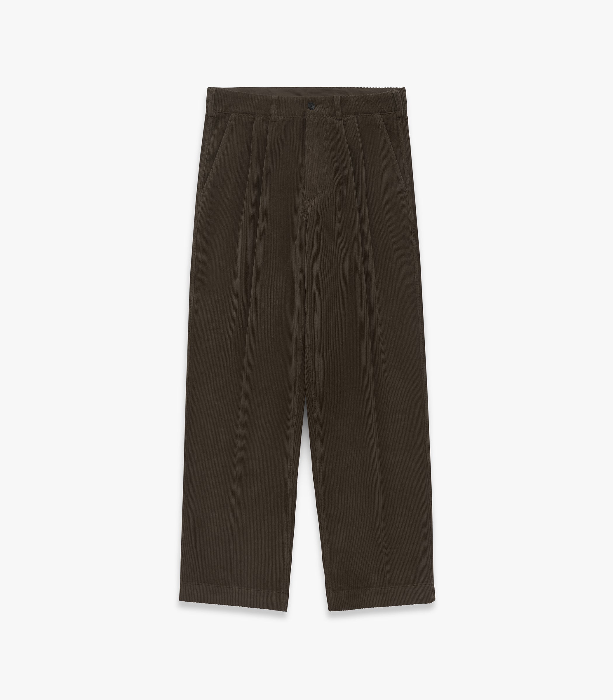 Canal Pleated Corduroy Cotton Pant | Modern Menswear by yycbvcnbmmnbm