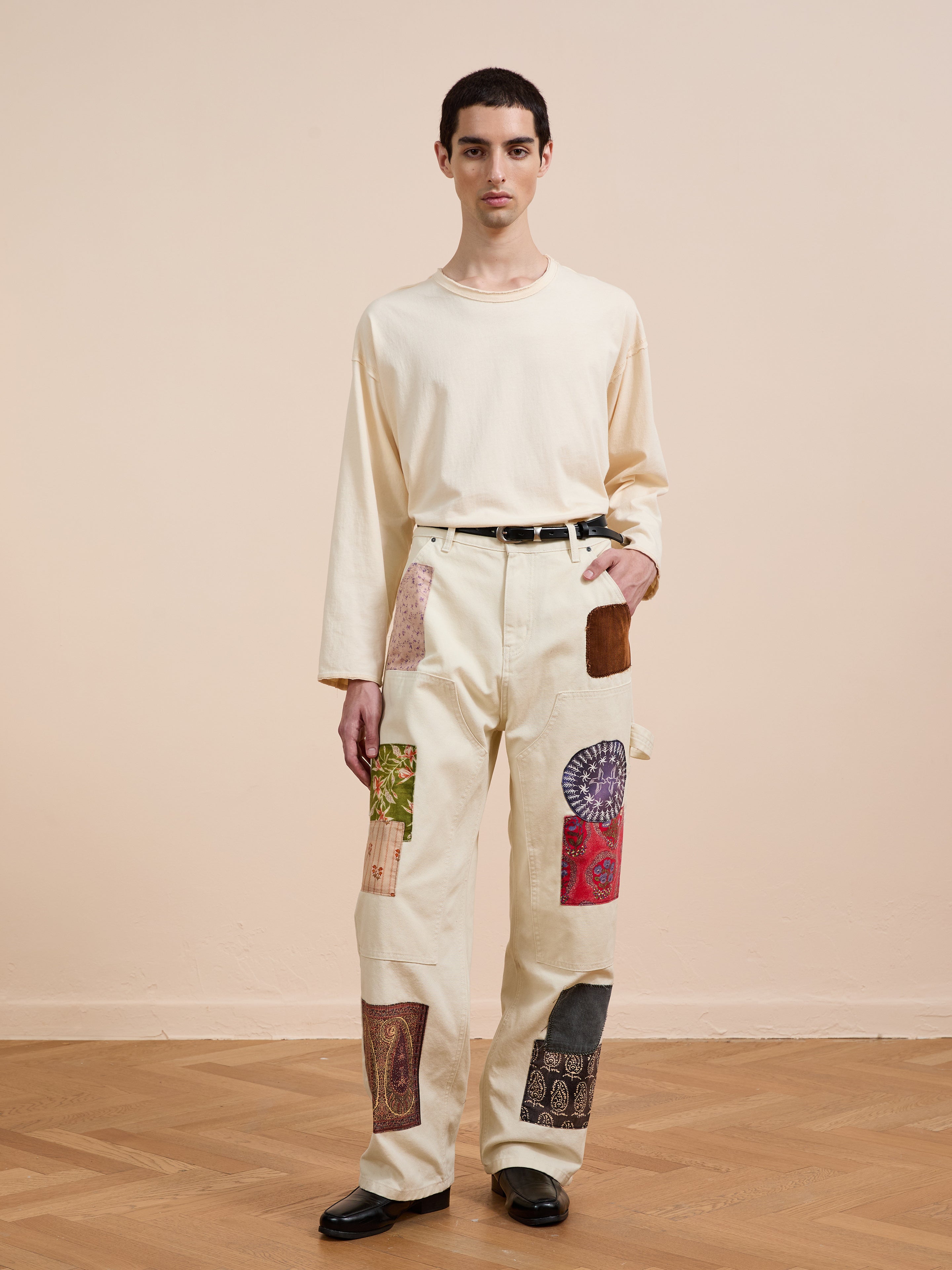 Tapestry Carpenter Canvas Pants | Modern Menswear by yycbvcnbmmnbm