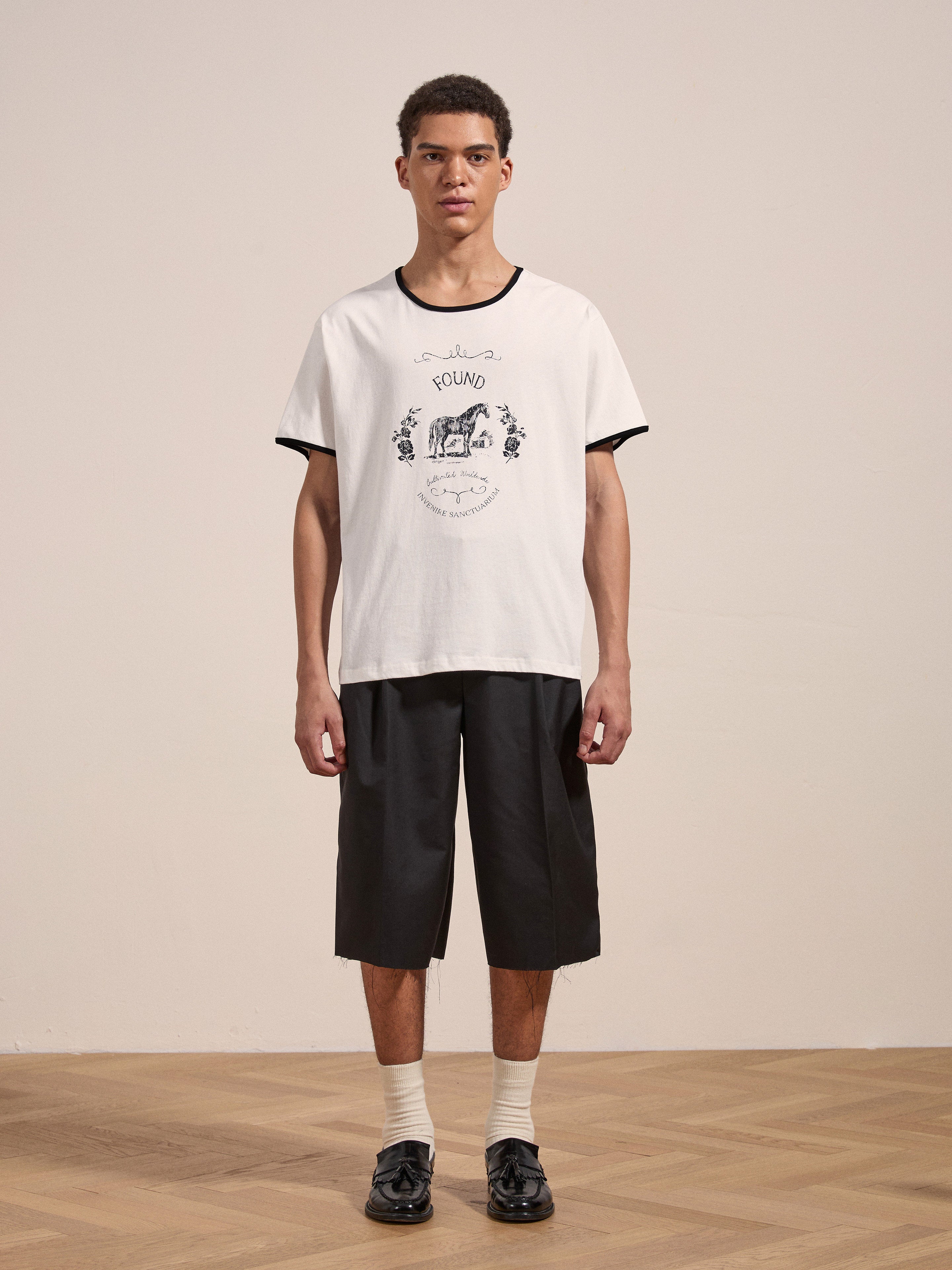 Horse Crest Ringer Tee | Modern Menswear by yycbvcnbmmnbm