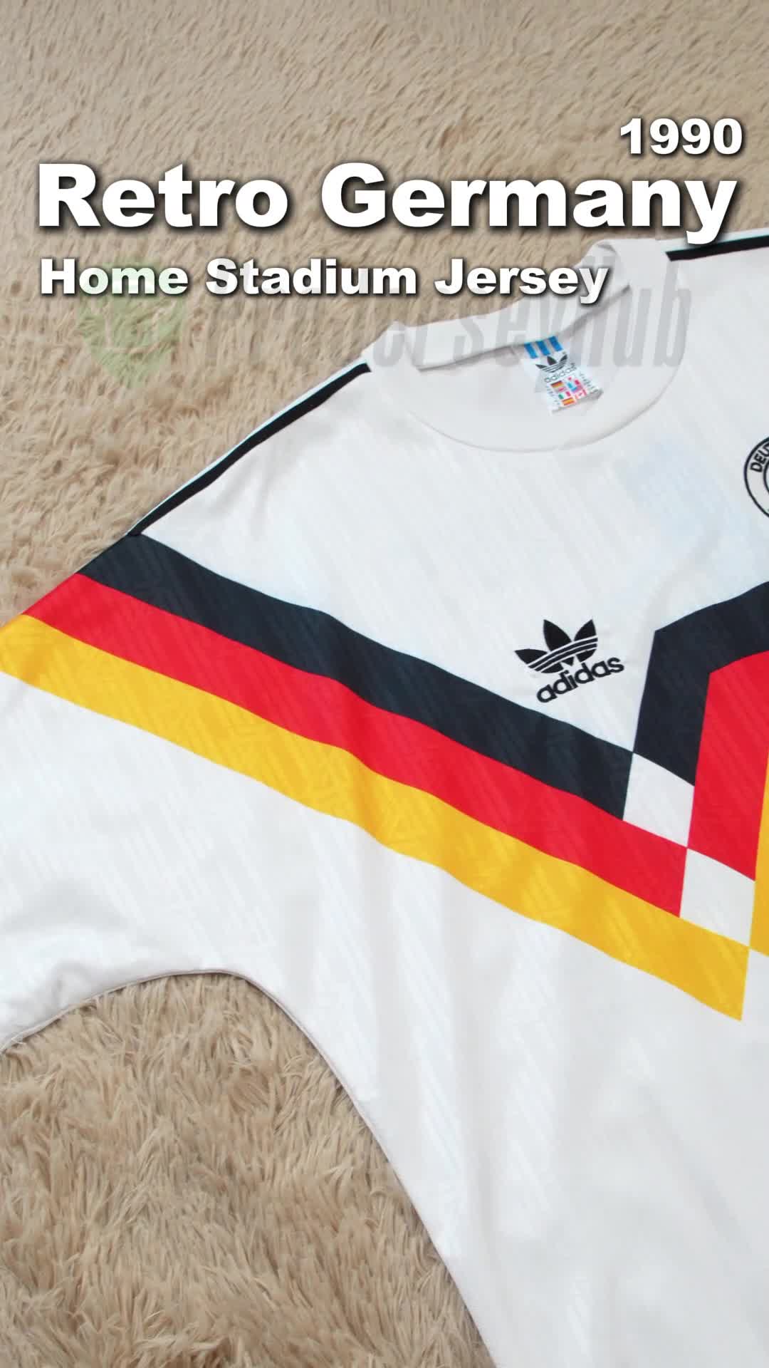 AlphaJersey-Retro Germany 1990 Home Stadium Jersey
