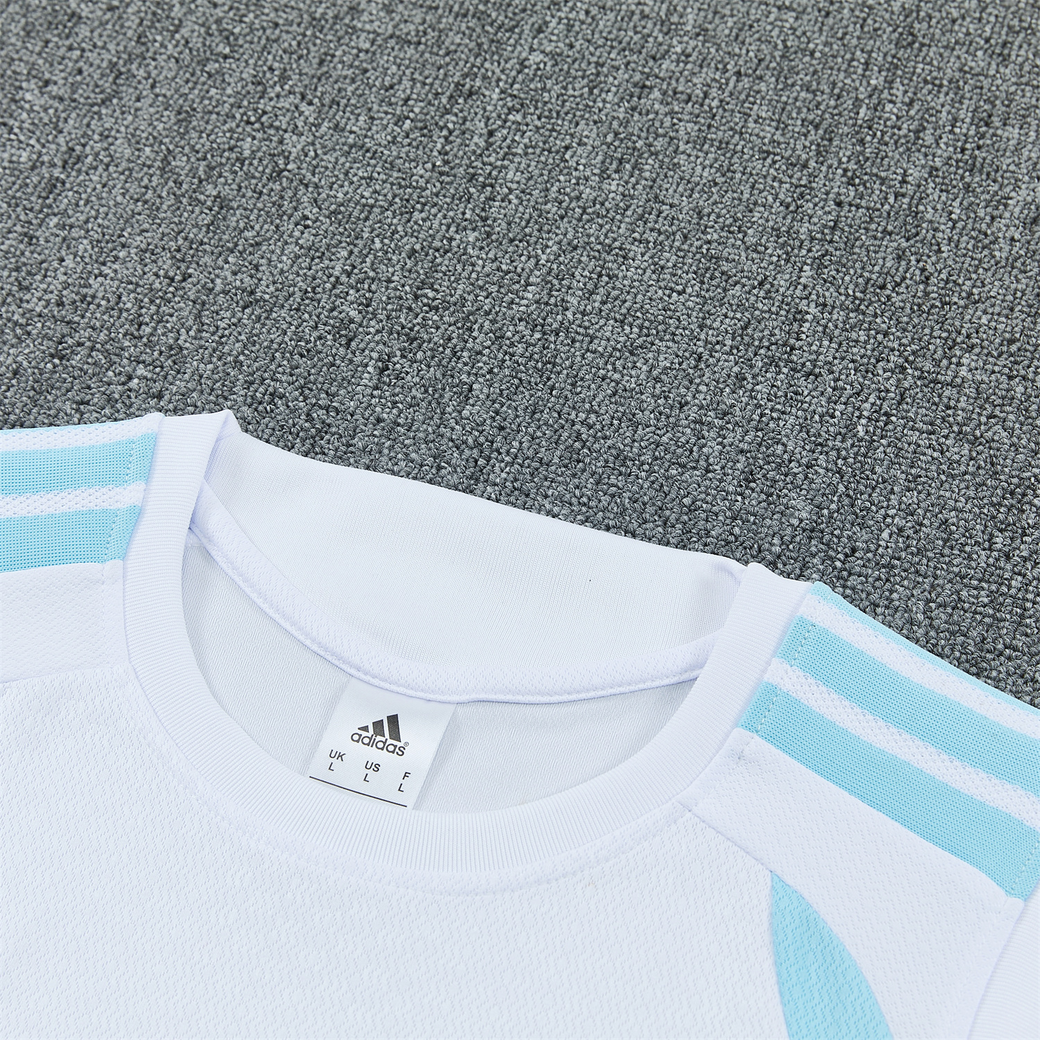 AlphaJersey-Argentina 2026 Vest Training Set - White Vest and Blue Shorts
