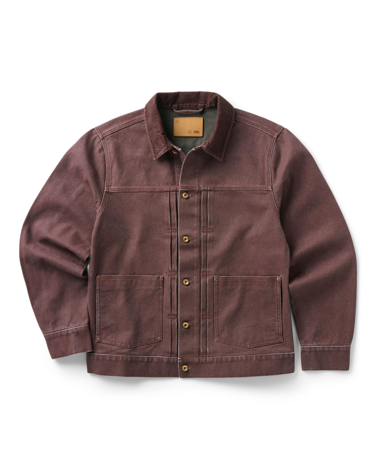 The Ryder Jacket in Burgundy Chipped Canvas | Modern Menswear by yycbvcnbmmnbm