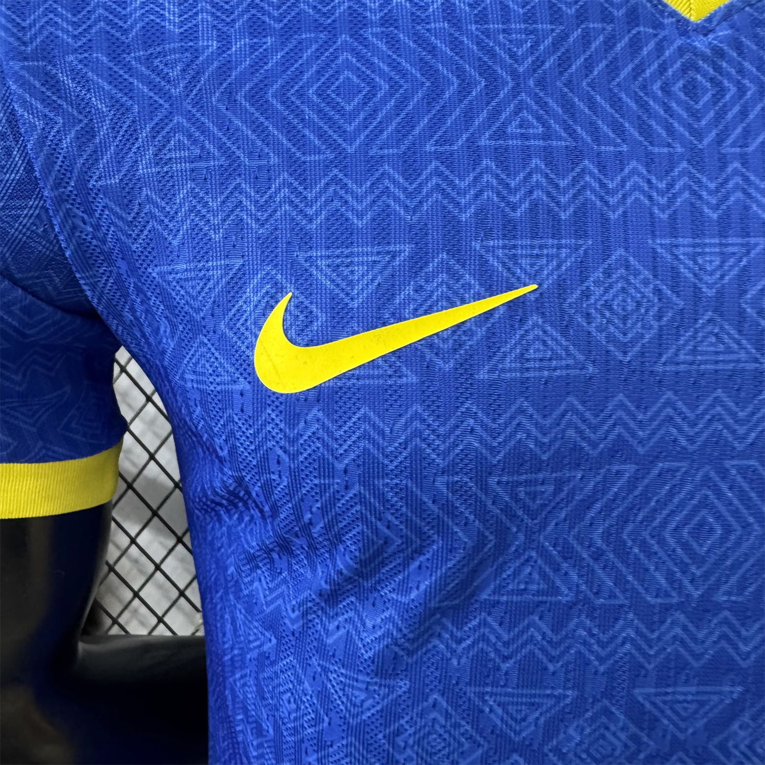 AlphaJersey-Brazil 2026 Diamond Texture Blue Special Jersey - Player Version
