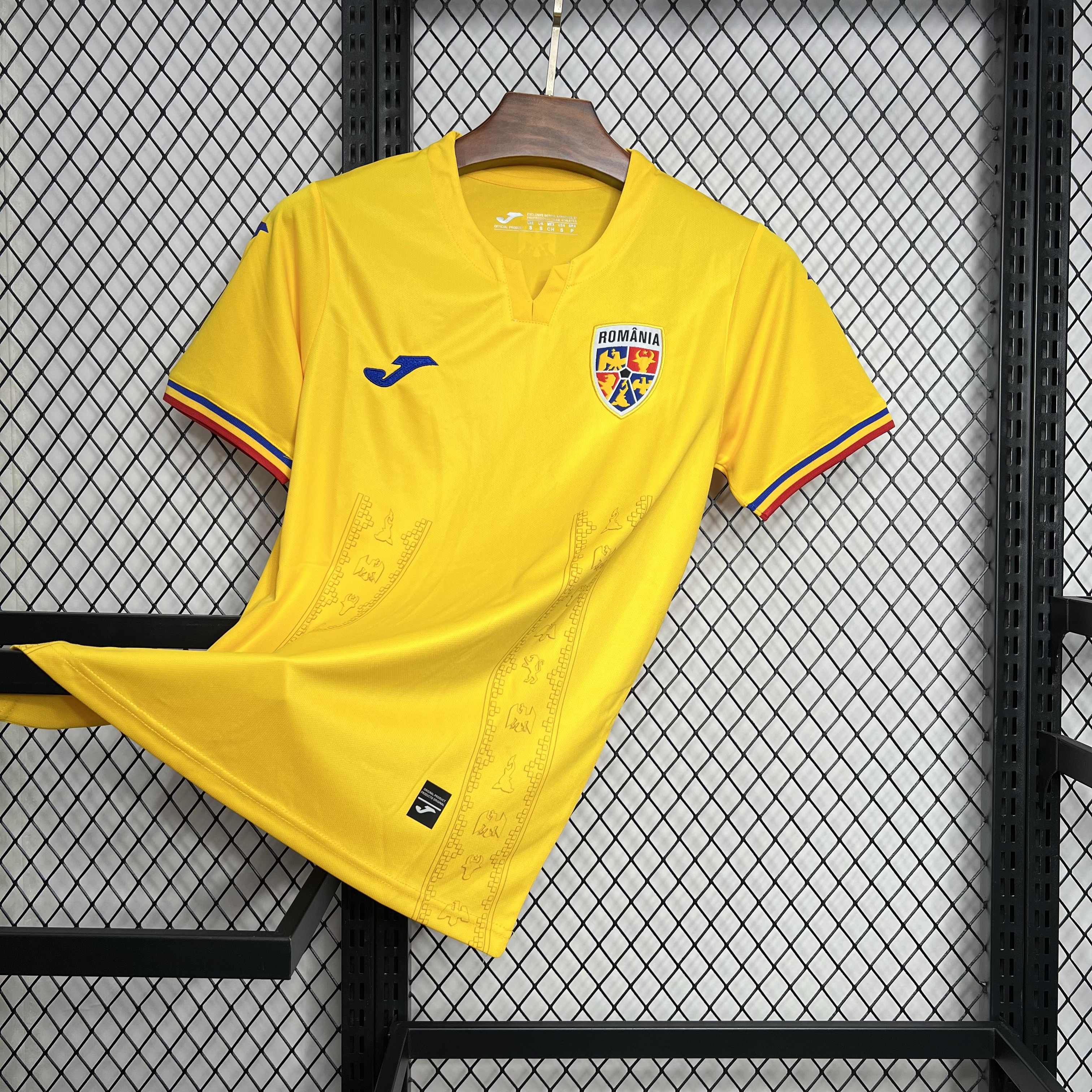 AlphaJersey-Romania 2024 Home Stadium Jersey - Fans Version