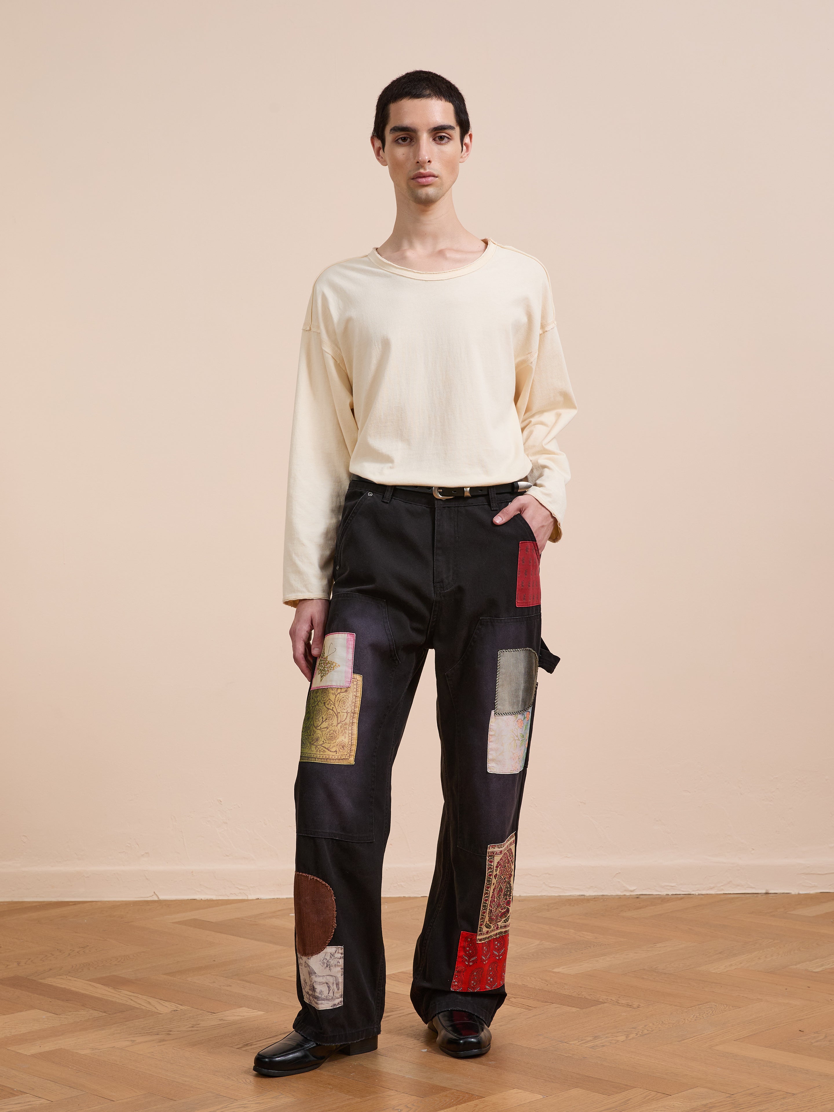 Tapestry Carpenter Canvas Pants | Modern Menswear by yycbvcnbmmnbm