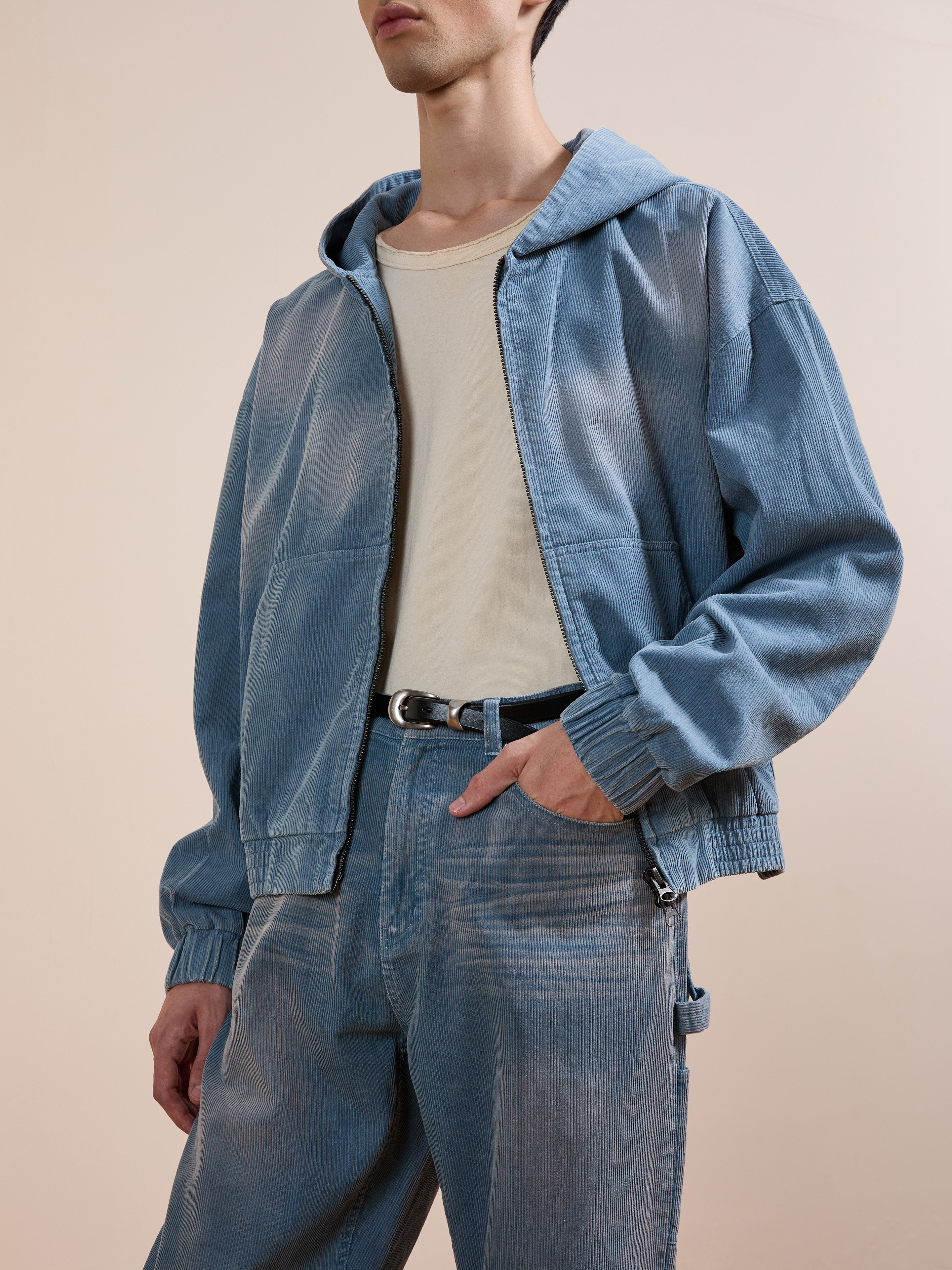 Corduroy Zip Up Hoodie | Modern Menswear by yycbvcnbmmnbm