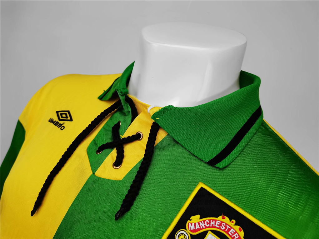 AlphaJersey-Retro Manchester United 92-94 Third Away Long Sleeve Jersey