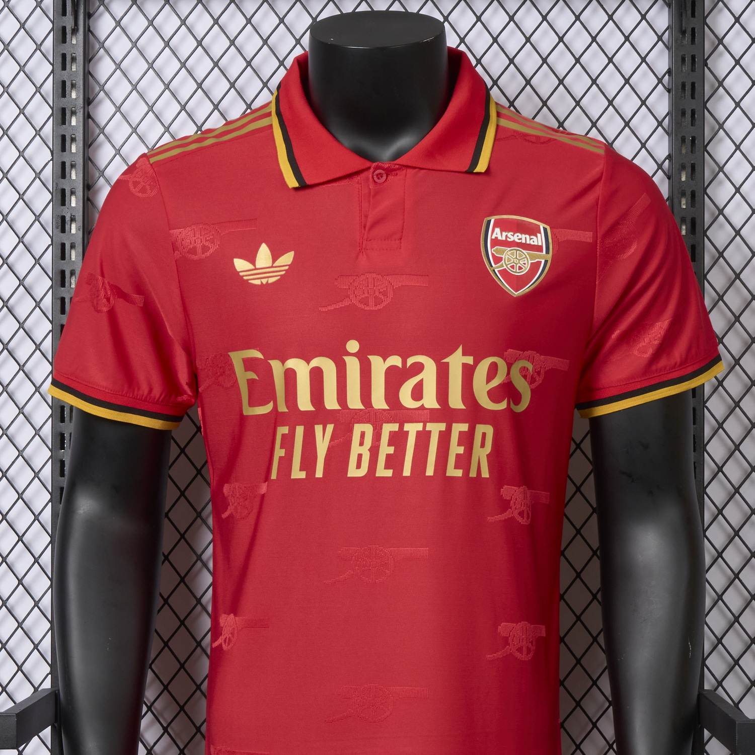 AlphaJersey-Arsenal 25-26 Red POLO Special Edition Jersey - Player Version