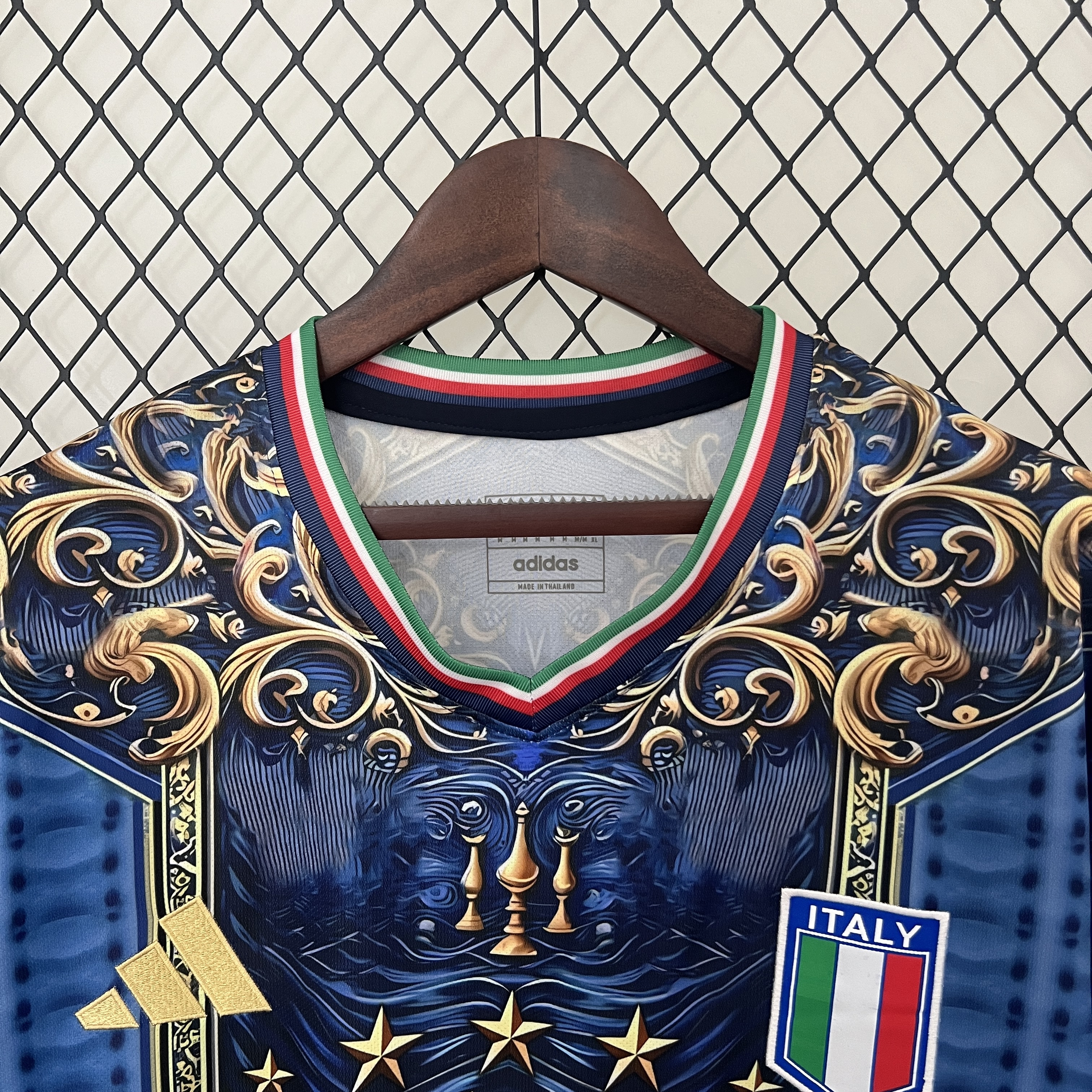 AlphaJersey-Italy 2024 Blue Mural Special Edition Jersey - Fans Version