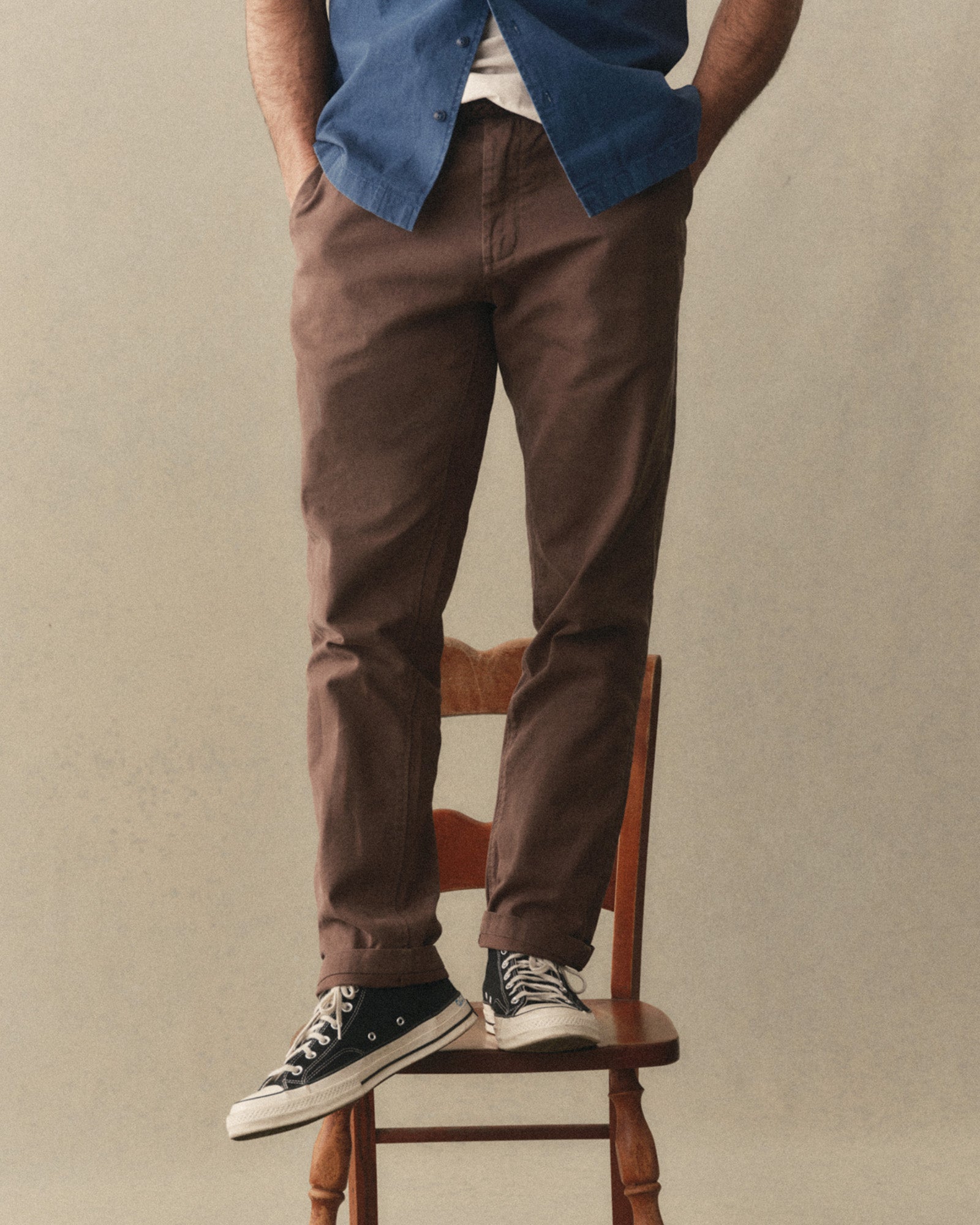 The Democratic Foundation Pant in Organic Espresso | Modern Menswear by yycbvcnbmmnbm