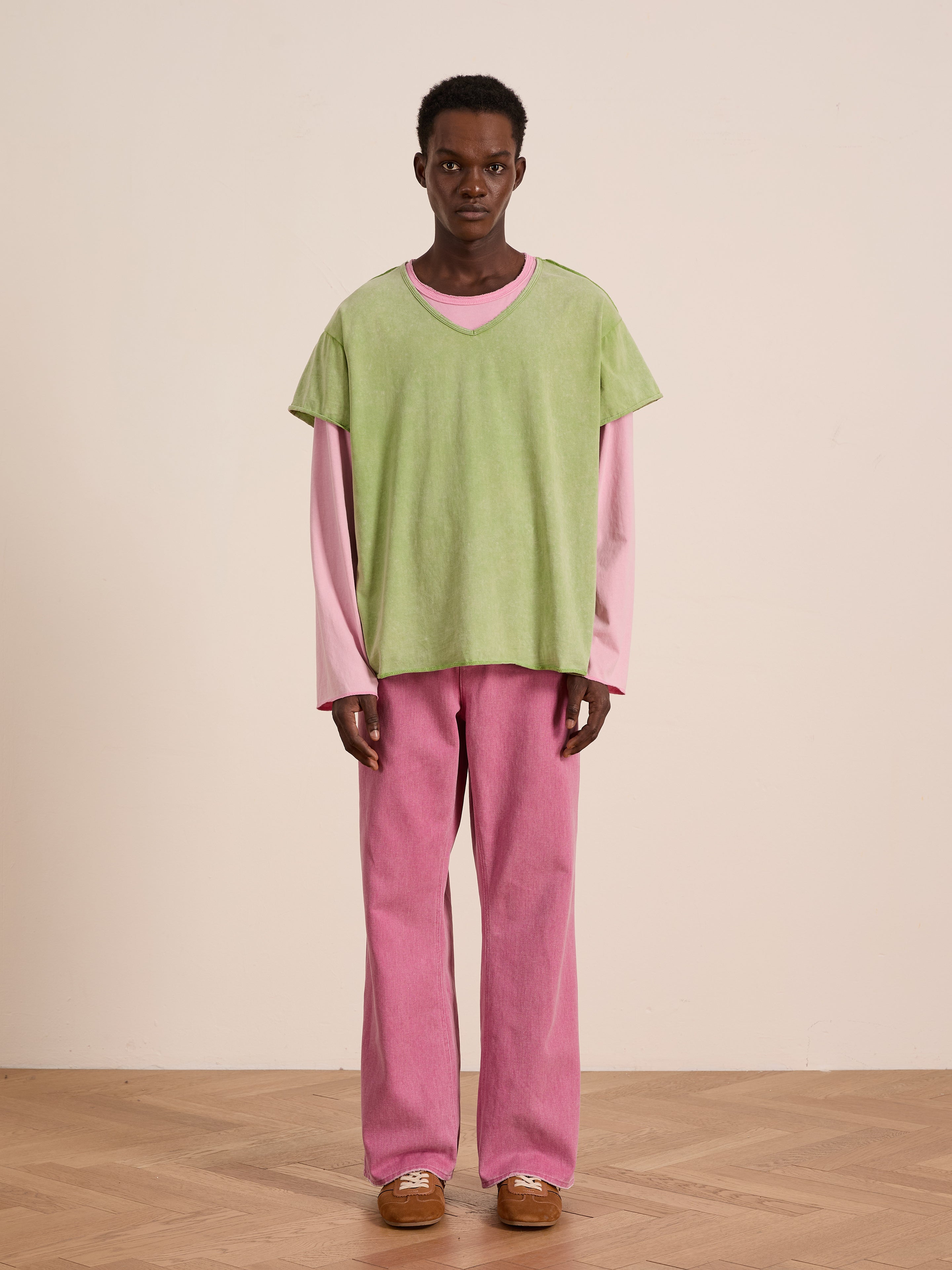 Double Layer LS Tee | Modern Menswear by yycbvcnbmmnbm