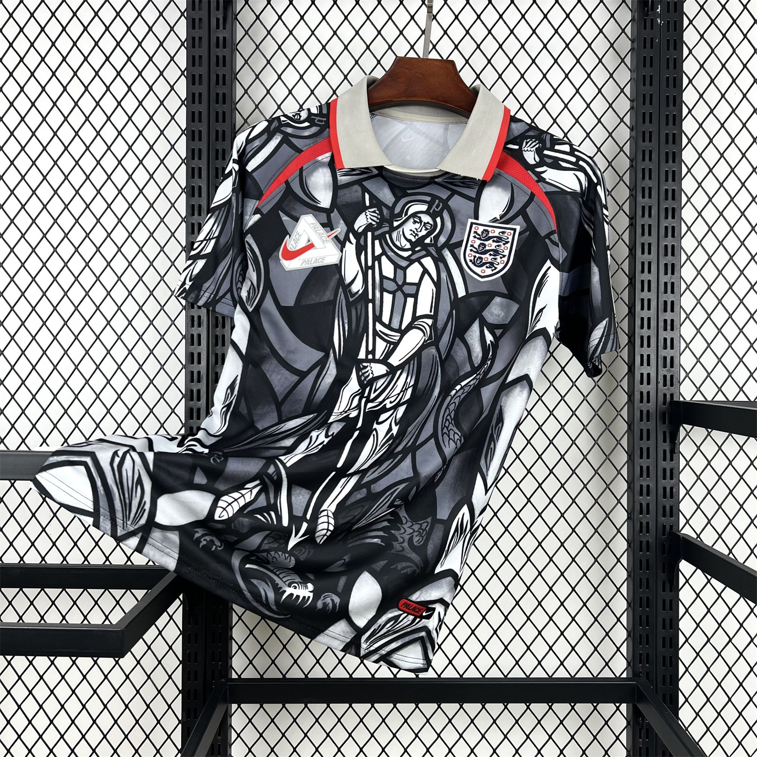 AlphaJersey-England 2026 World Cup Palace Black And Gray Special Jersey - Fans Version