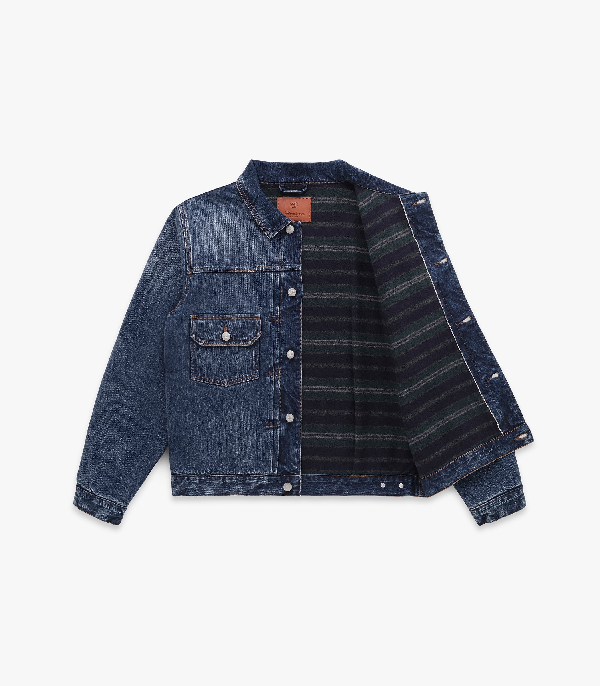 Wayfarer Wool Blanket Lined Denim Trucker | Modern Menswear by yycbvcnbmmnbm