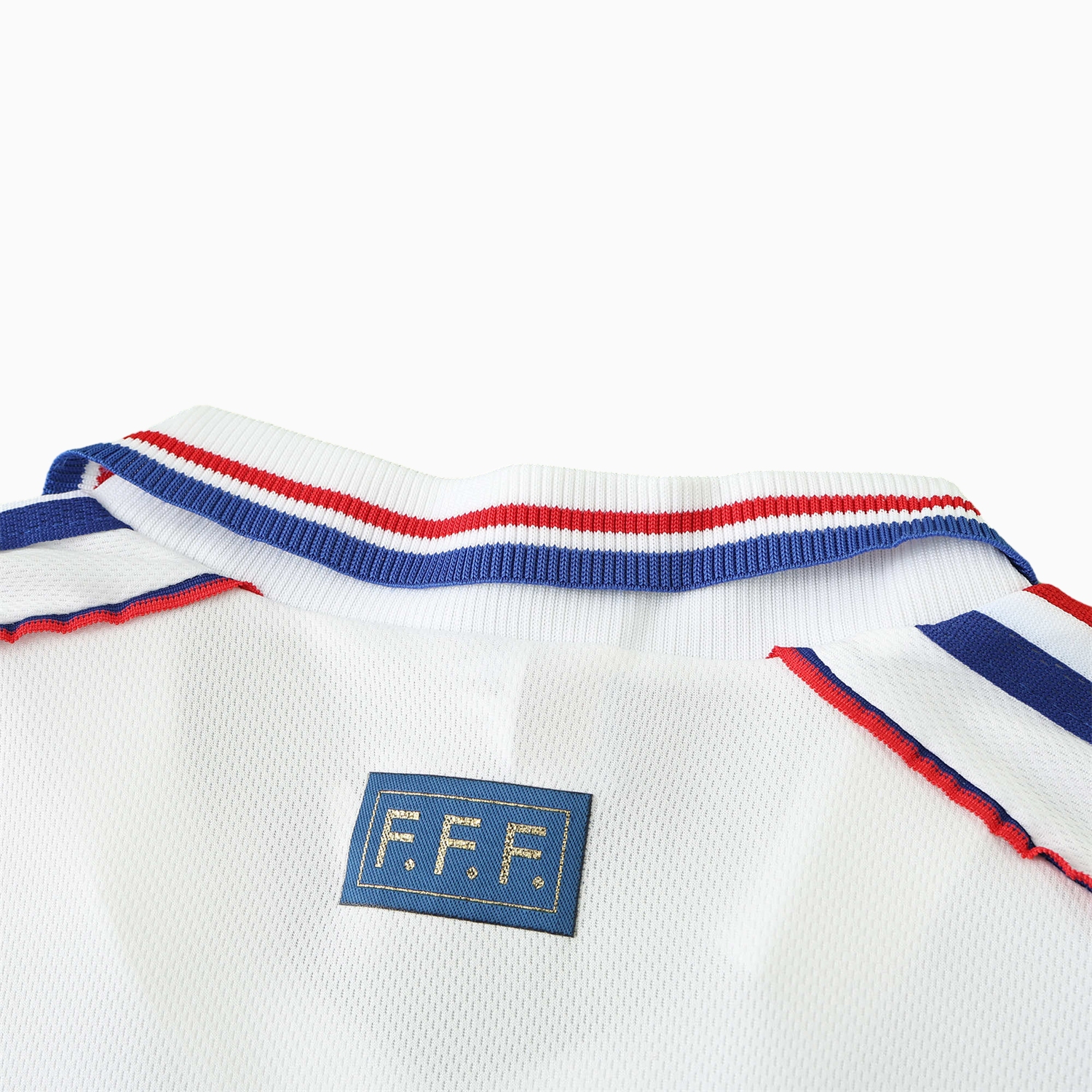 AlphaJersey-Retro France 1998 Away Long Sleeves Jersey (with 1998 World Cup mark on right chest)