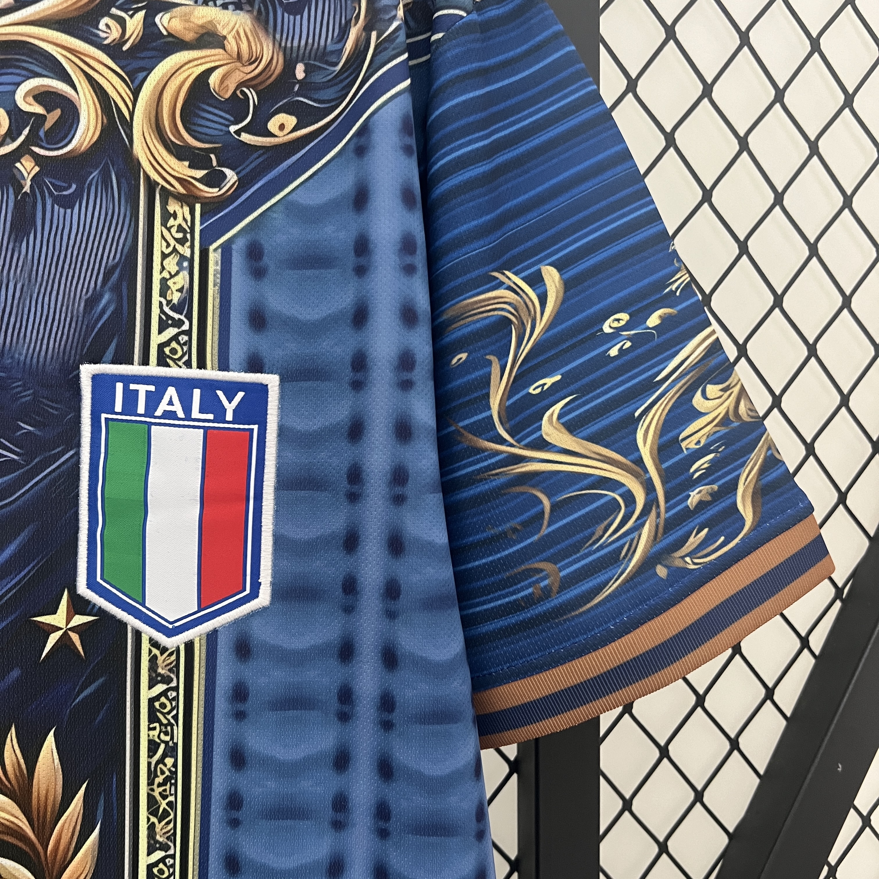 AlphaJersey-Italy 2024 Blue Mural Special Edition Jersey - Fans Version