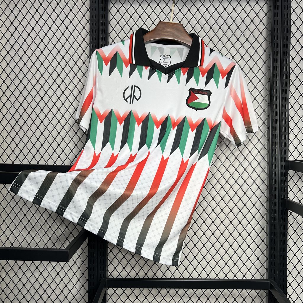 AlphaJersey-Retro Club Deportivo Palestino X Hypepeace White Throwback Jersey