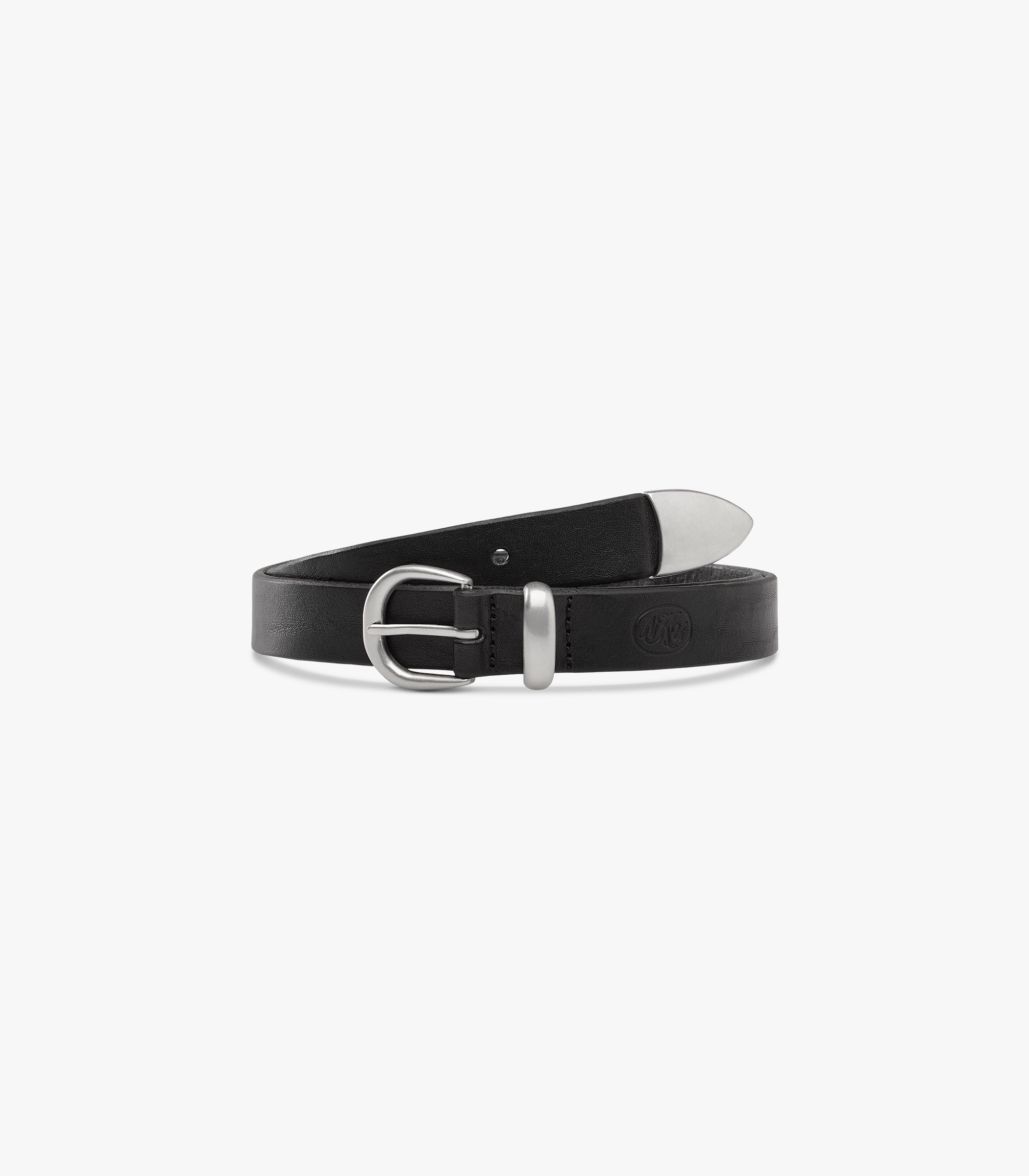 Western Bridle Leather Belt Slim | Modern Menswear by yycbvcnbmmnbm