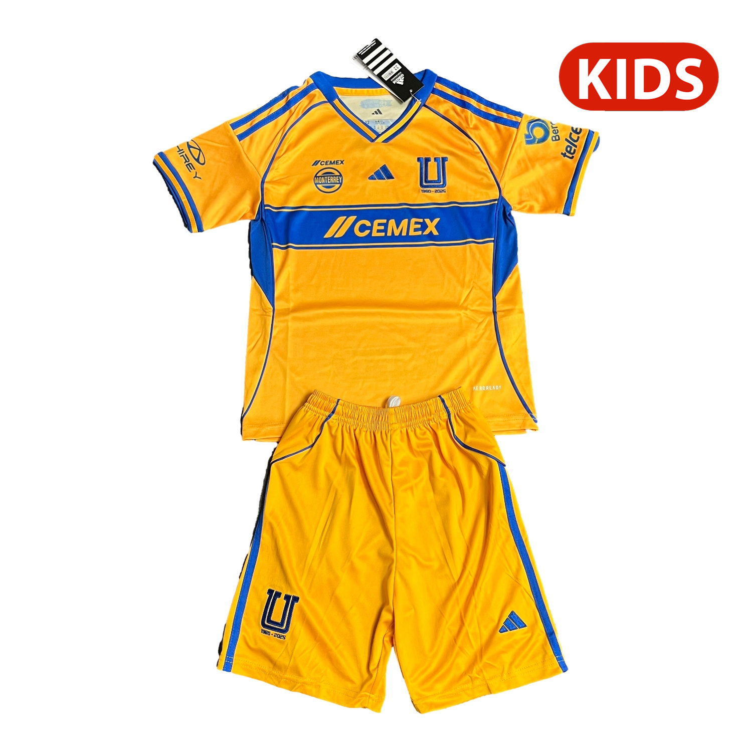 AlphaJersey-Tigres UANL 25-26 Home Kids Kit