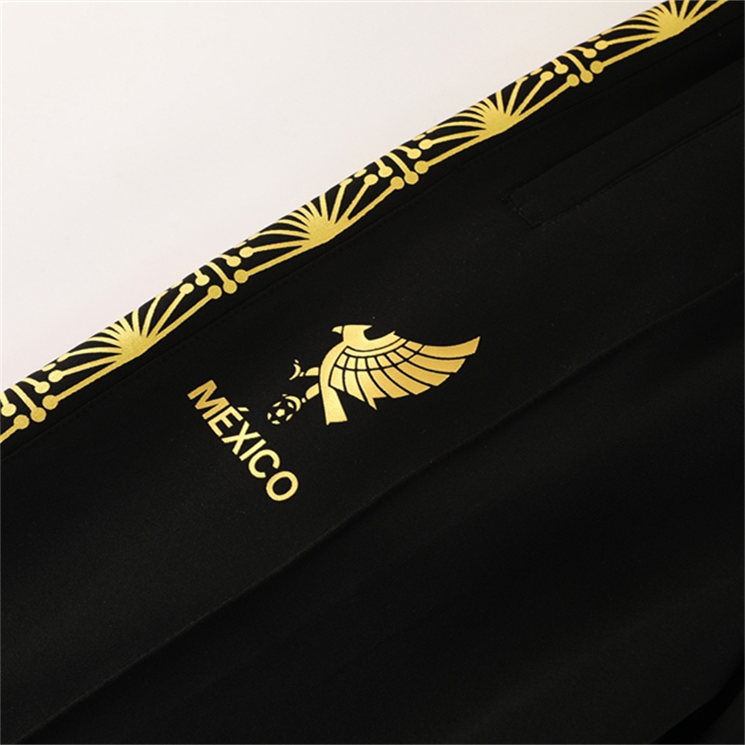 AlphaJersey-Kids Mexico 2025 Gold Cup Kids Jacket Training Tracksuit - Black Top & Pants