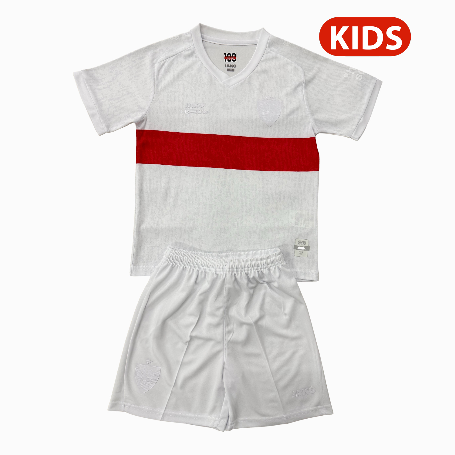 AlphaJersey-Stuttgart 25-26 100th Anniversary Kids Kit